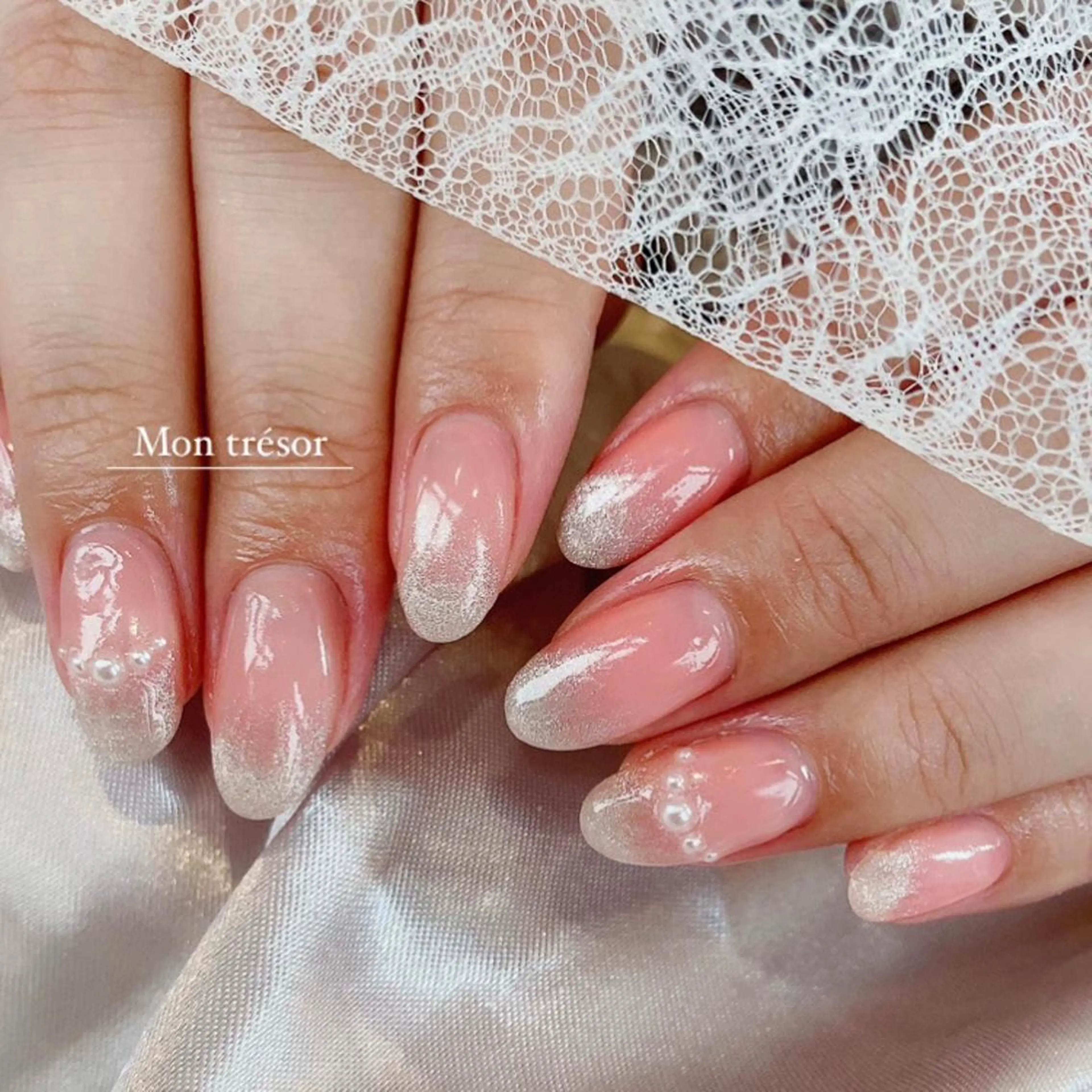 ネイル グラデーション マグネットネイル 持ち込み ハンドネイル Mon trésor所属・Montrésor 名古屋ネイルサロンのネイルデザイン