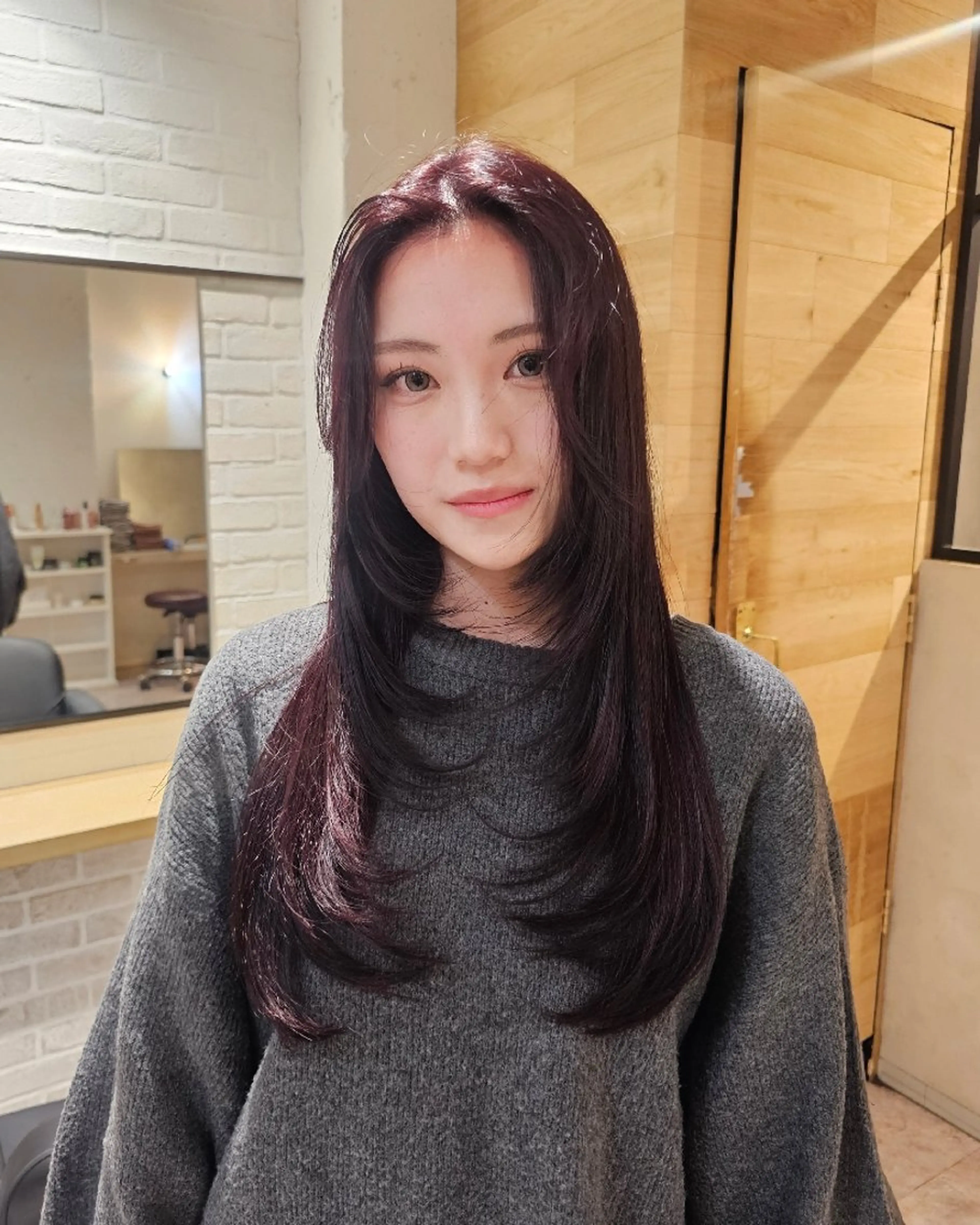 ロング カット ヘアカラー Ayu🐾縮毛矯正/ ブリーチ無しカラーのヘアスタイル