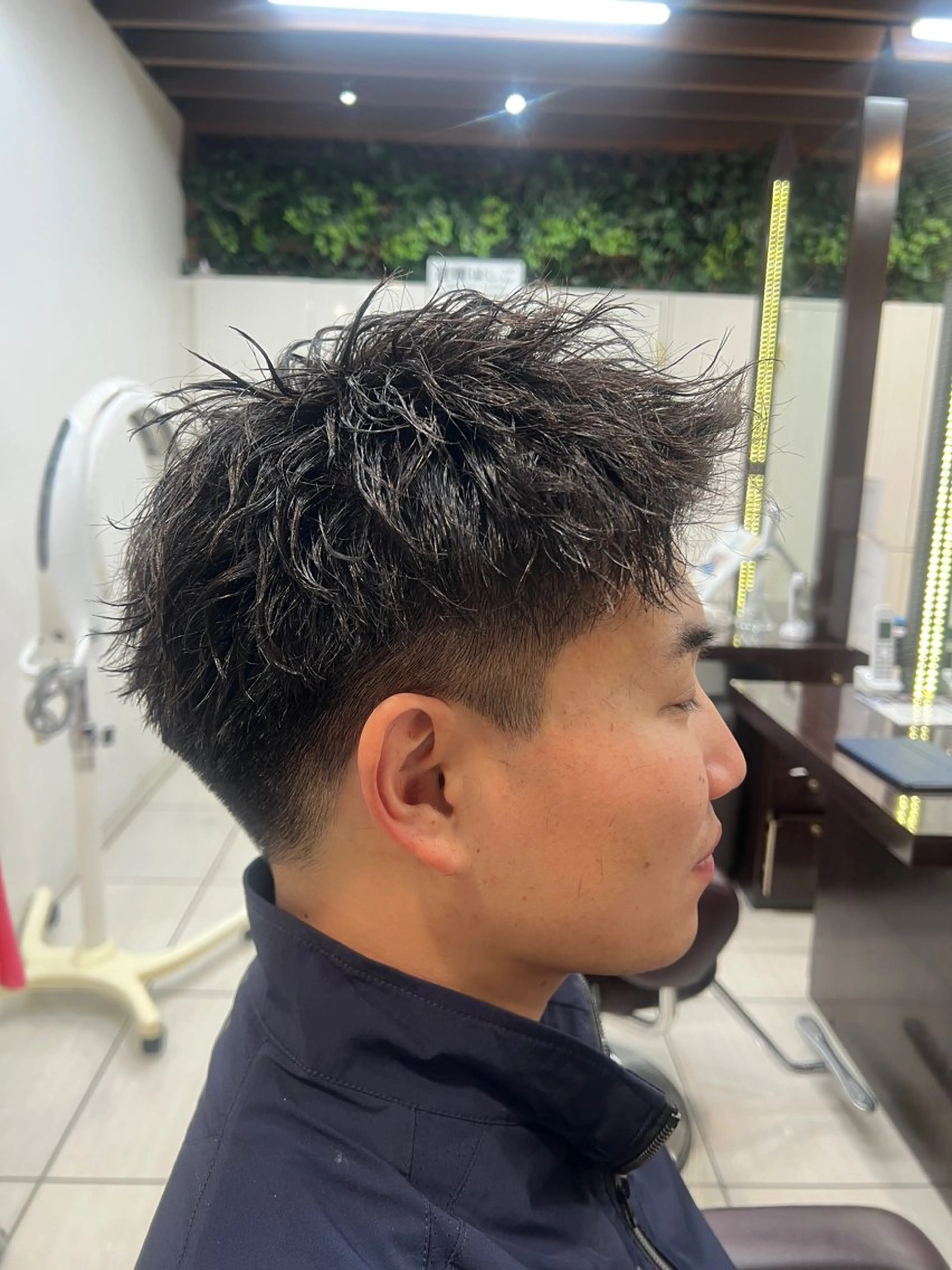 ショート パーマ メンズパーマ山内 結稀のヘアスタイル