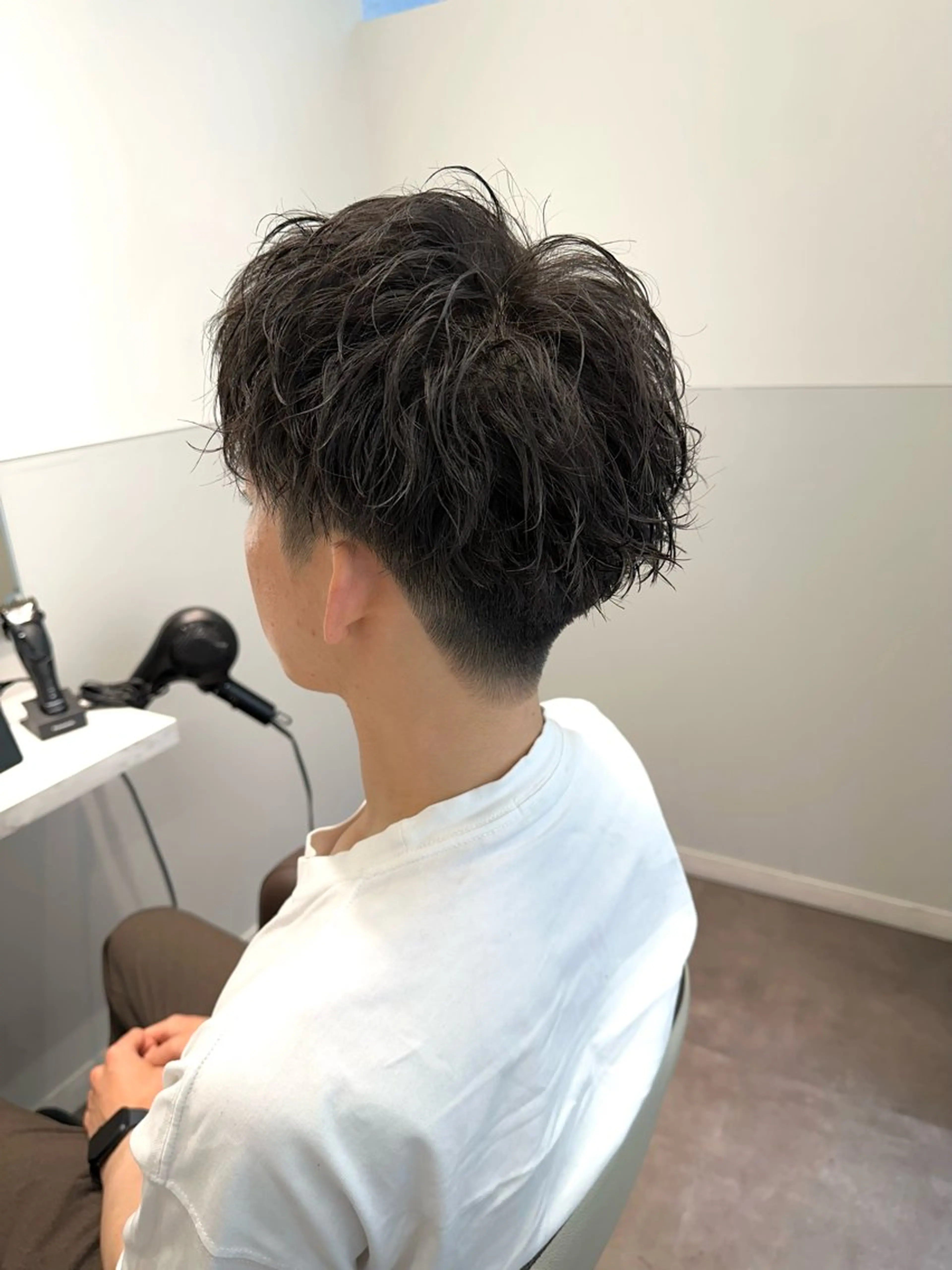 ショート パーマ メンズ メンズパーマ ツイストスパイラルパーマ スパイラルパーマ カット パーマ SALOWIN大宮 /KYOHEI✂️のヘアスタイル