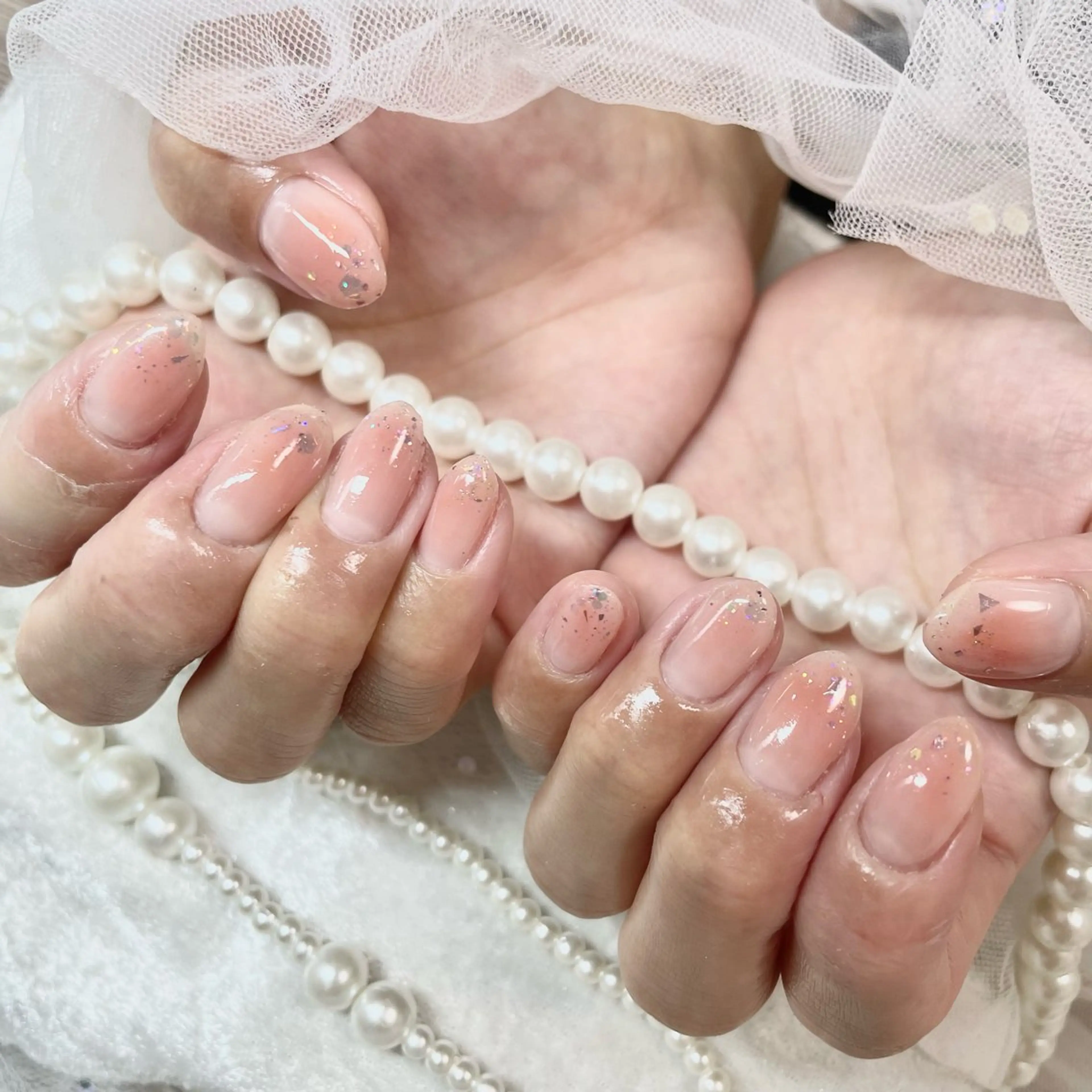 ネイル チークネイル ガーリー 韓国ネイル 春ネイル ワンホンネイル 🎀AYAKO 🎀中韓ネイルのネイルデザイン