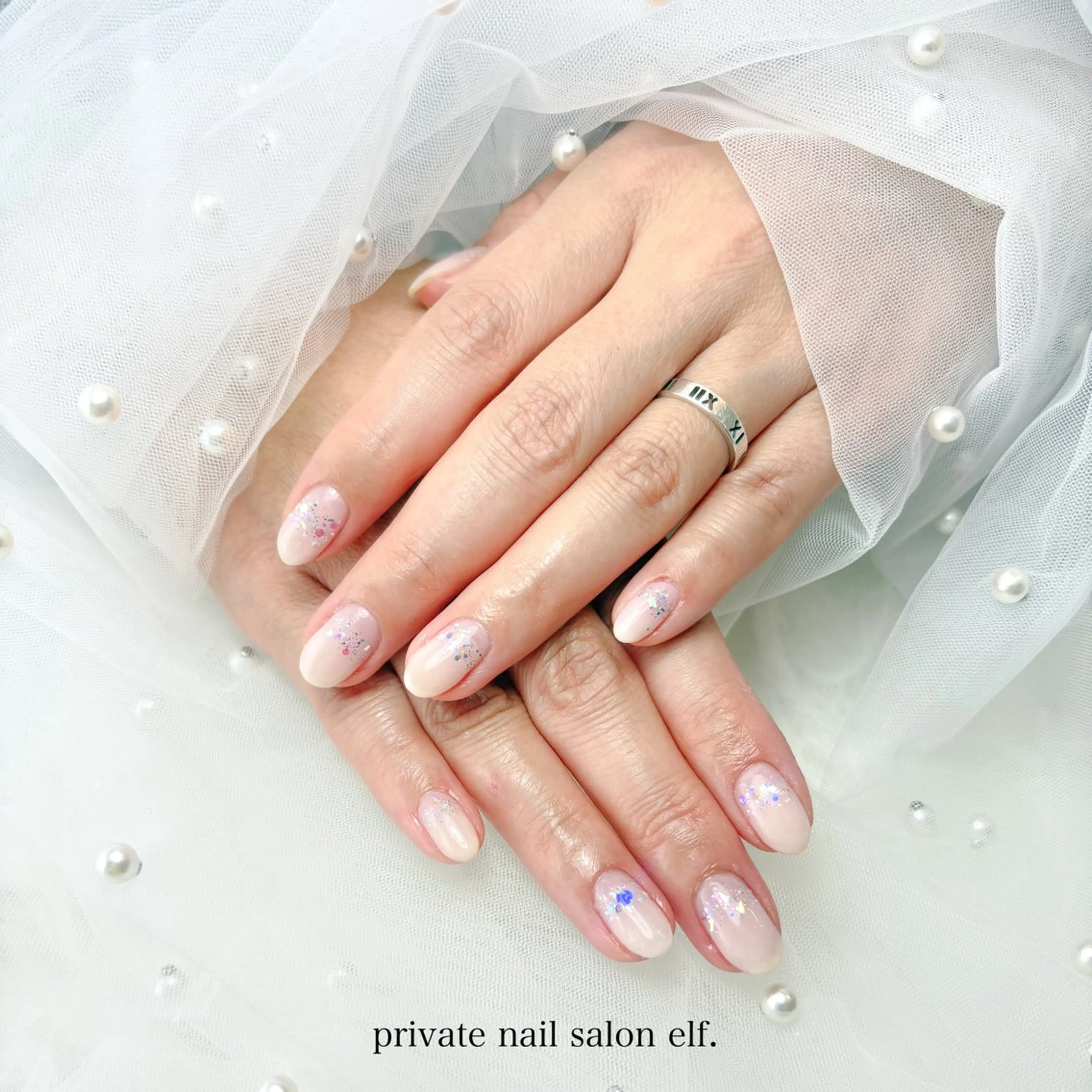 ネイル グラデーション ラメ(グリッター) ラメグラデーション ハンドネイル a sachikoのネイルデザイン