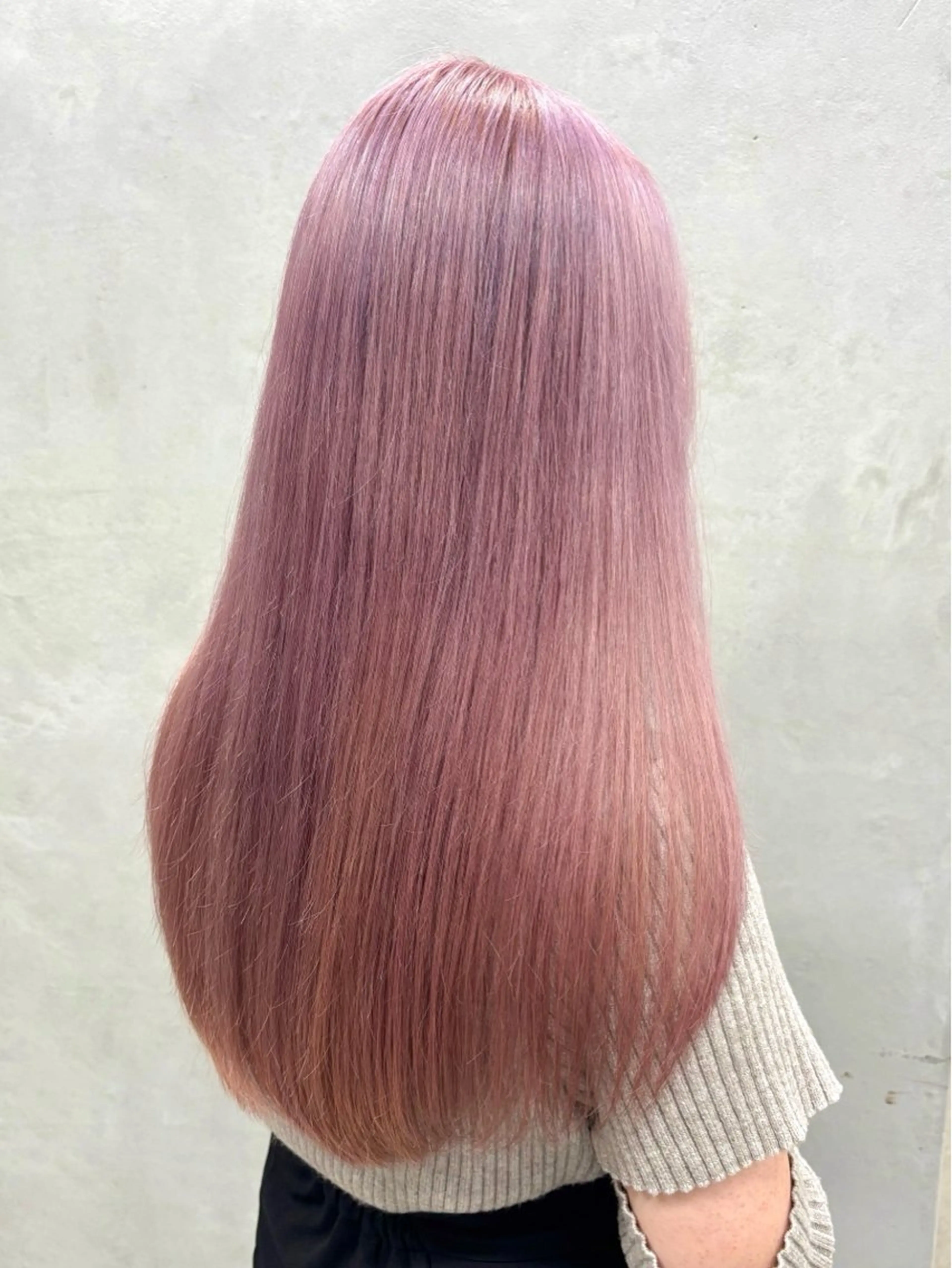 ロング カラー ヘアアレンジ ヘアカラー 坂齋大地/レイヤー/ ミルクティーのヘアスタイル