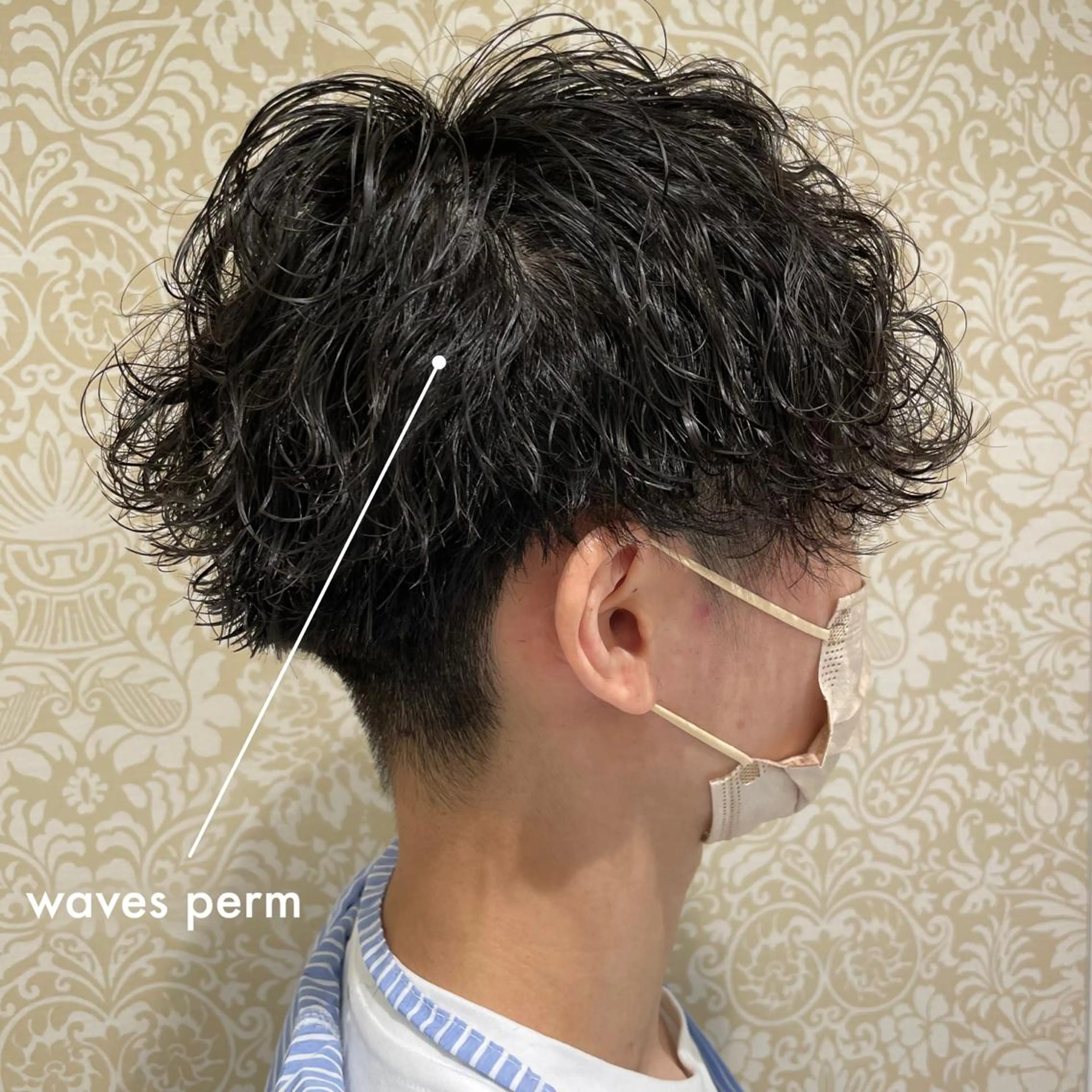 ショート パーマ カット パーマ トリートメント 髪質改善カラー💎 オオネヨシナリのヘアスタイル