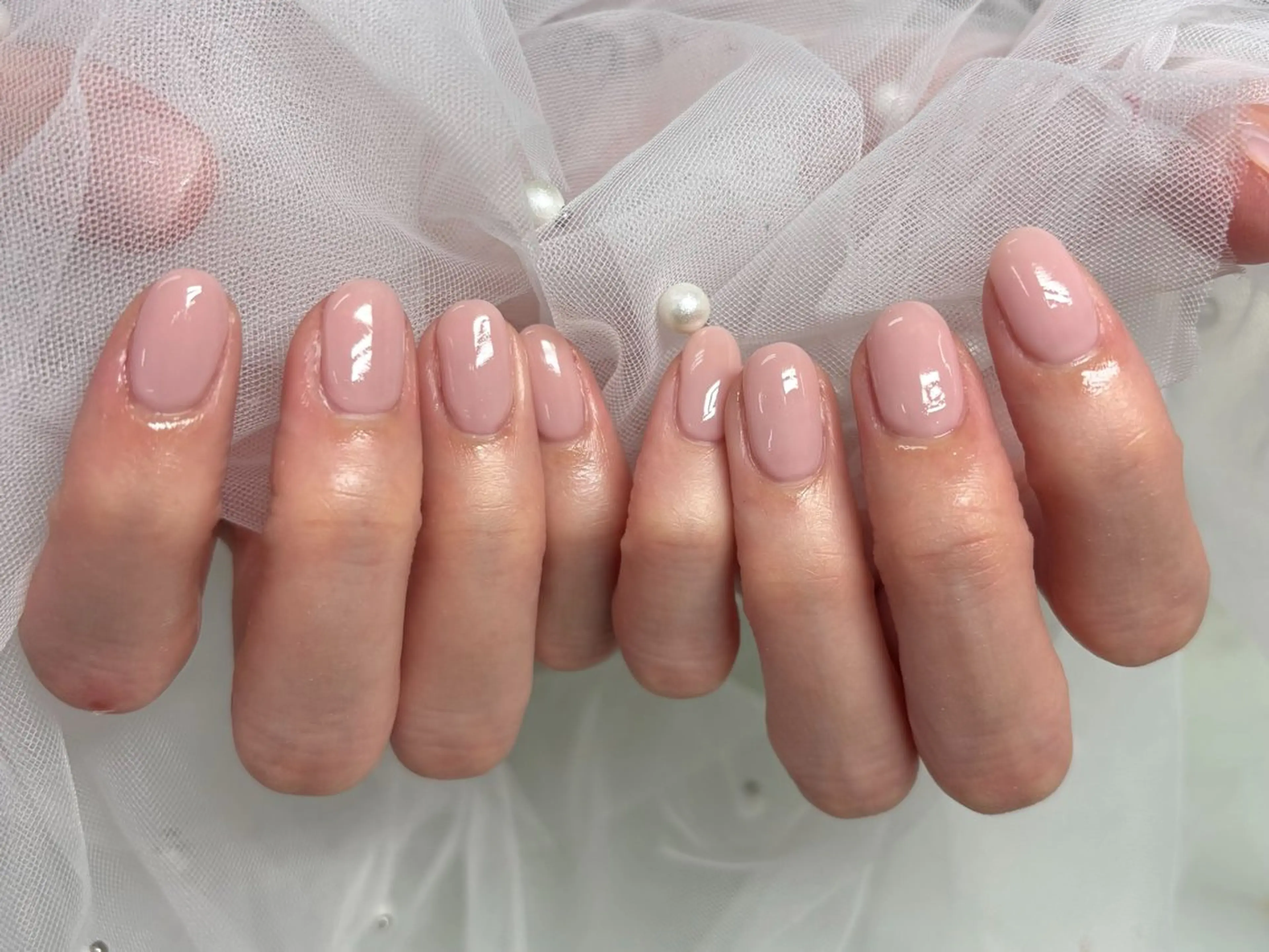 オフありHAND【ちゅるんネイル/マオジェルワンカラー(全色あり)】の写真