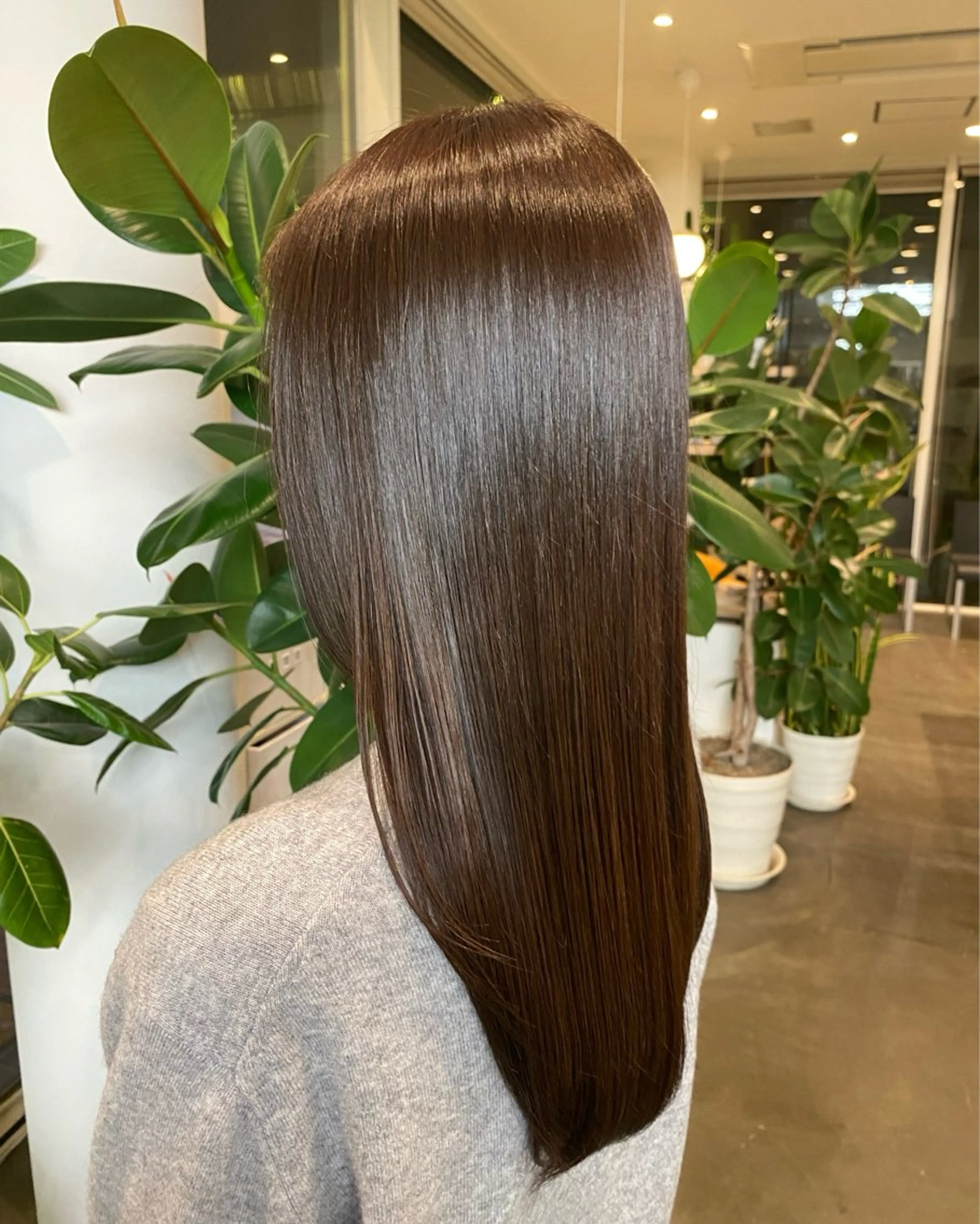 ロング カラー ヘアアレンジ ブラウンカラー 透明感カラー DIFINOaoyama所属・🎧ayaka/ボブ /透明感カラー🩵のヘアスタイル