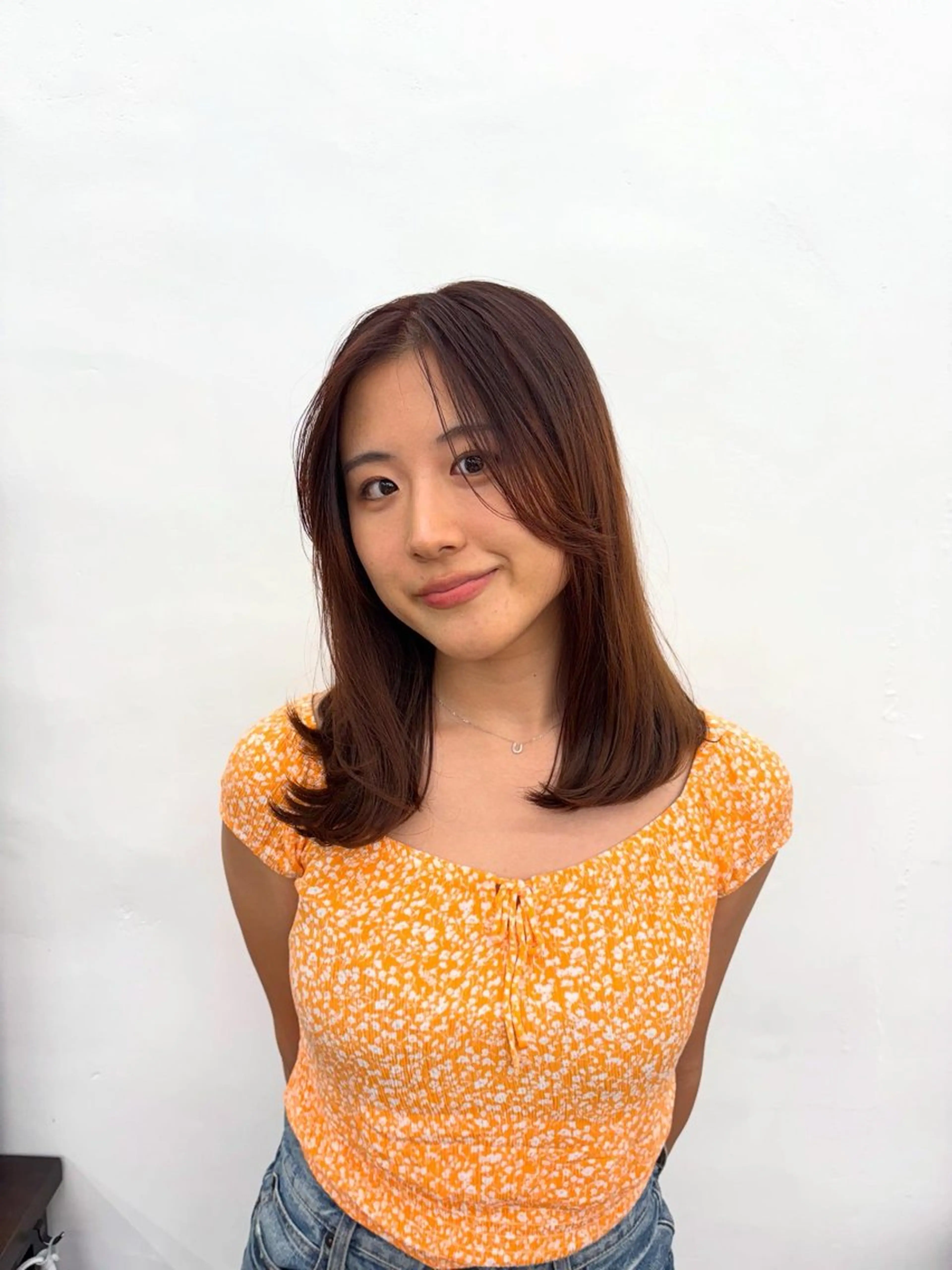 ミディアム ヘアカラー 髪質改善/艶髪特化 /透明感✨️こうめいのヘアスタイル