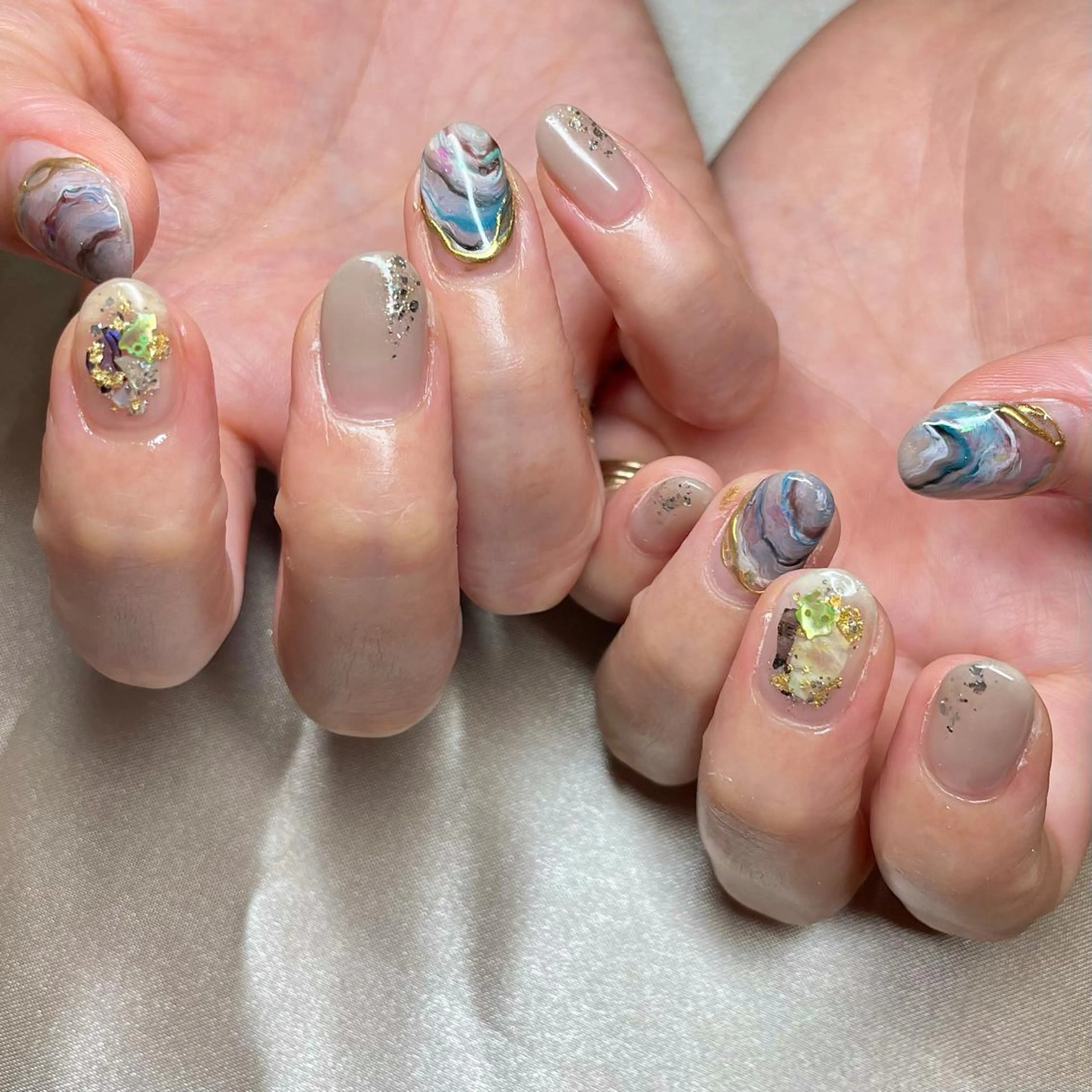 ショート カラー パーマ ヘアアレンジ メンズ キッズ ネイル マツエク・マツパ nail&eye Aoのマツエク・マツパデザイン