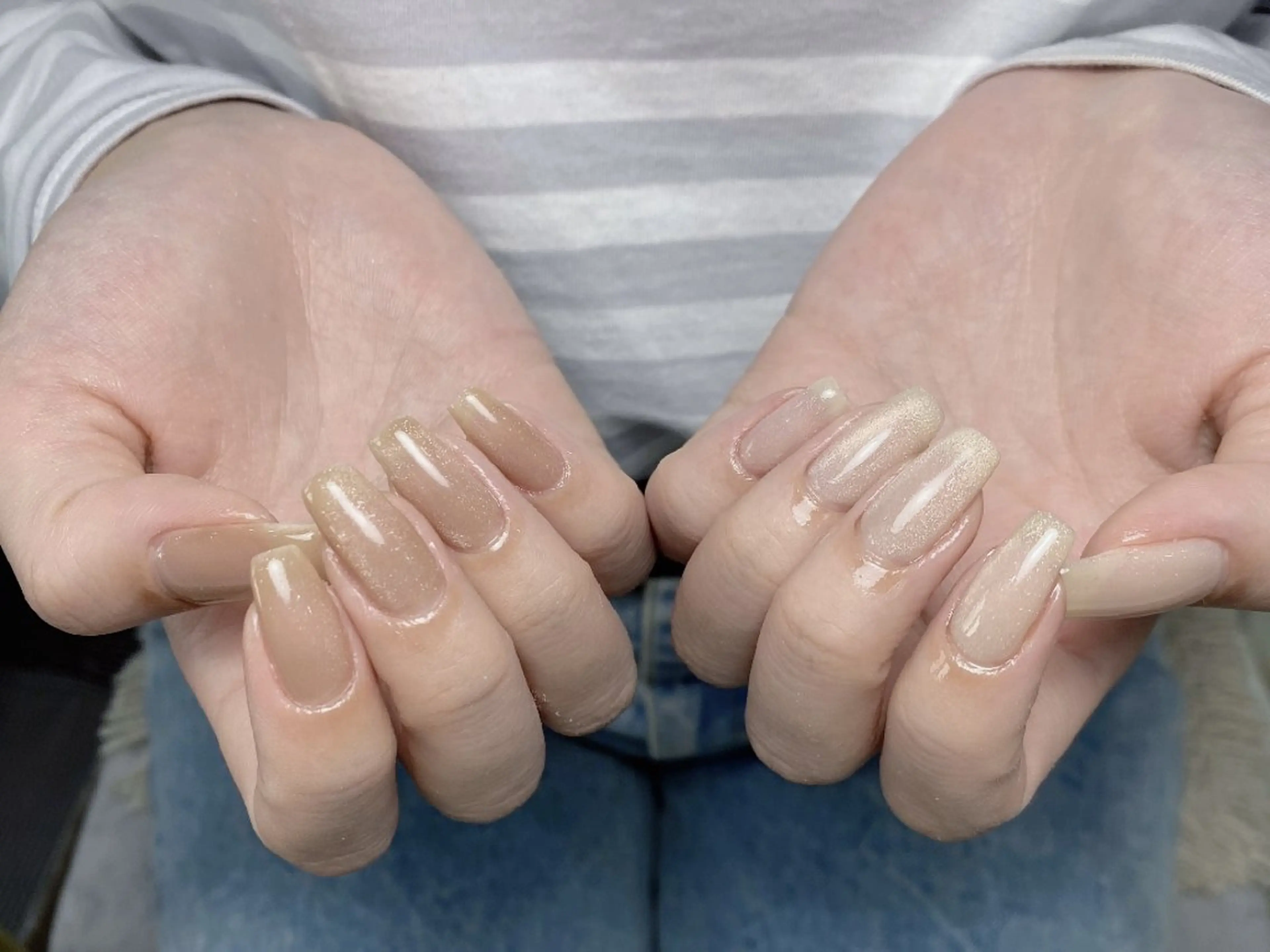 ネイル キラキラネイル マグネットネイル ハンドネイル UM Nail Salonのネイルデザイン