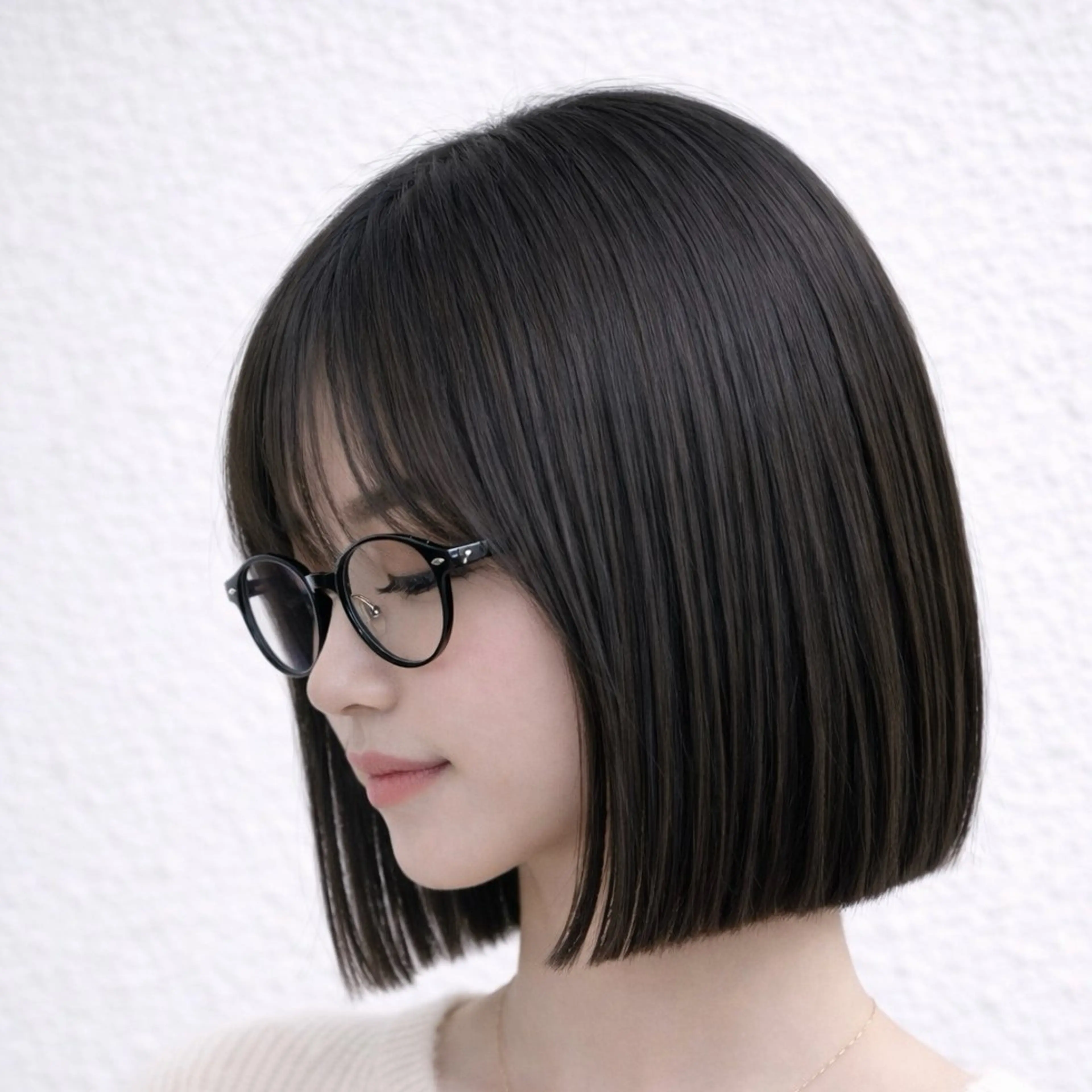 ミディアム カラー ボブ カット ヘアカラー 佐藤 舞のヘアスタイル