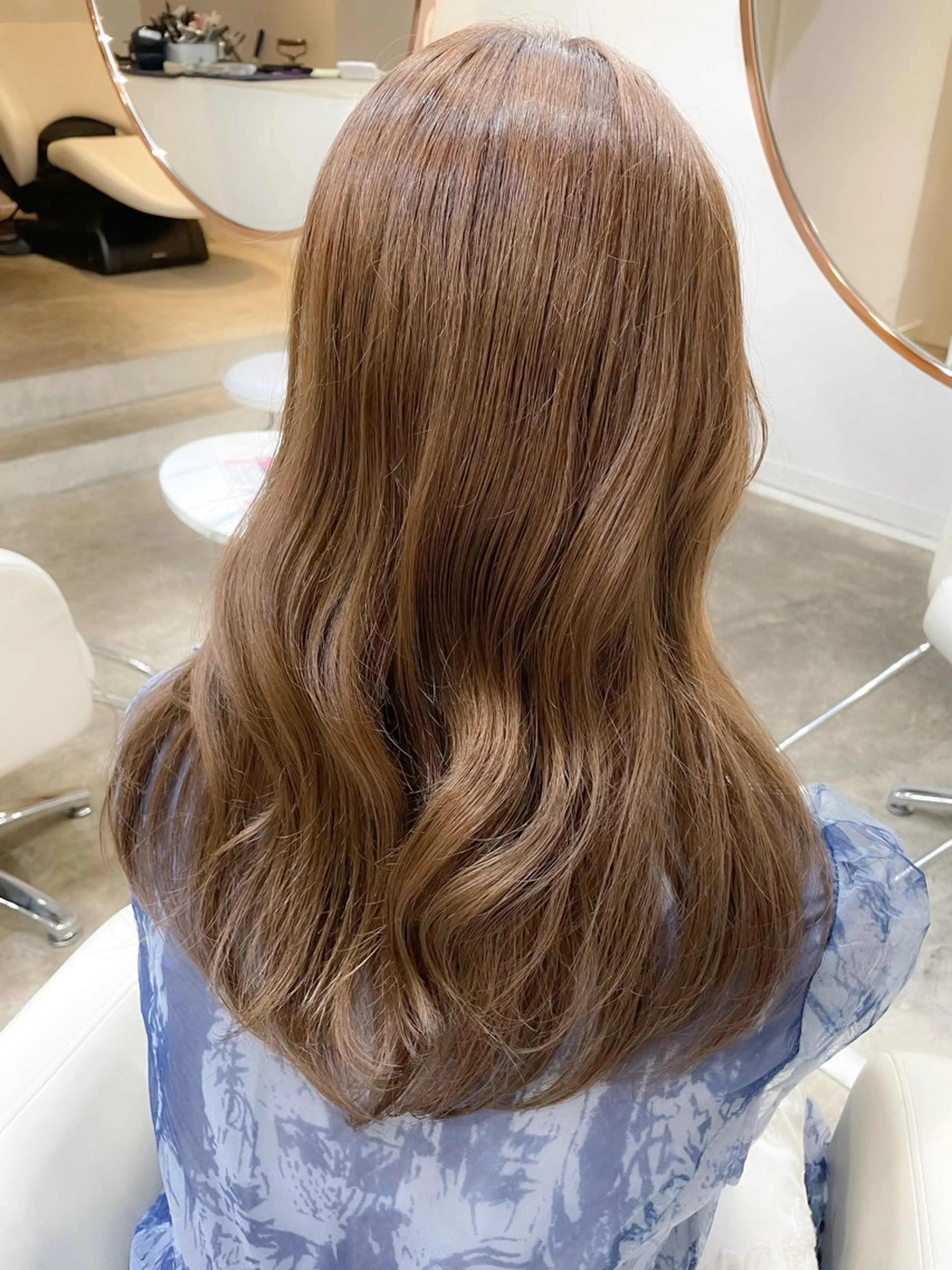 カラー ブリーチ ケアブリーチ ダブルカラー ハイライトカラー イルミナカラー カット ヘアカラー ミディアム/顔周り/ ベージュ🌼mayuのヘアスタイル