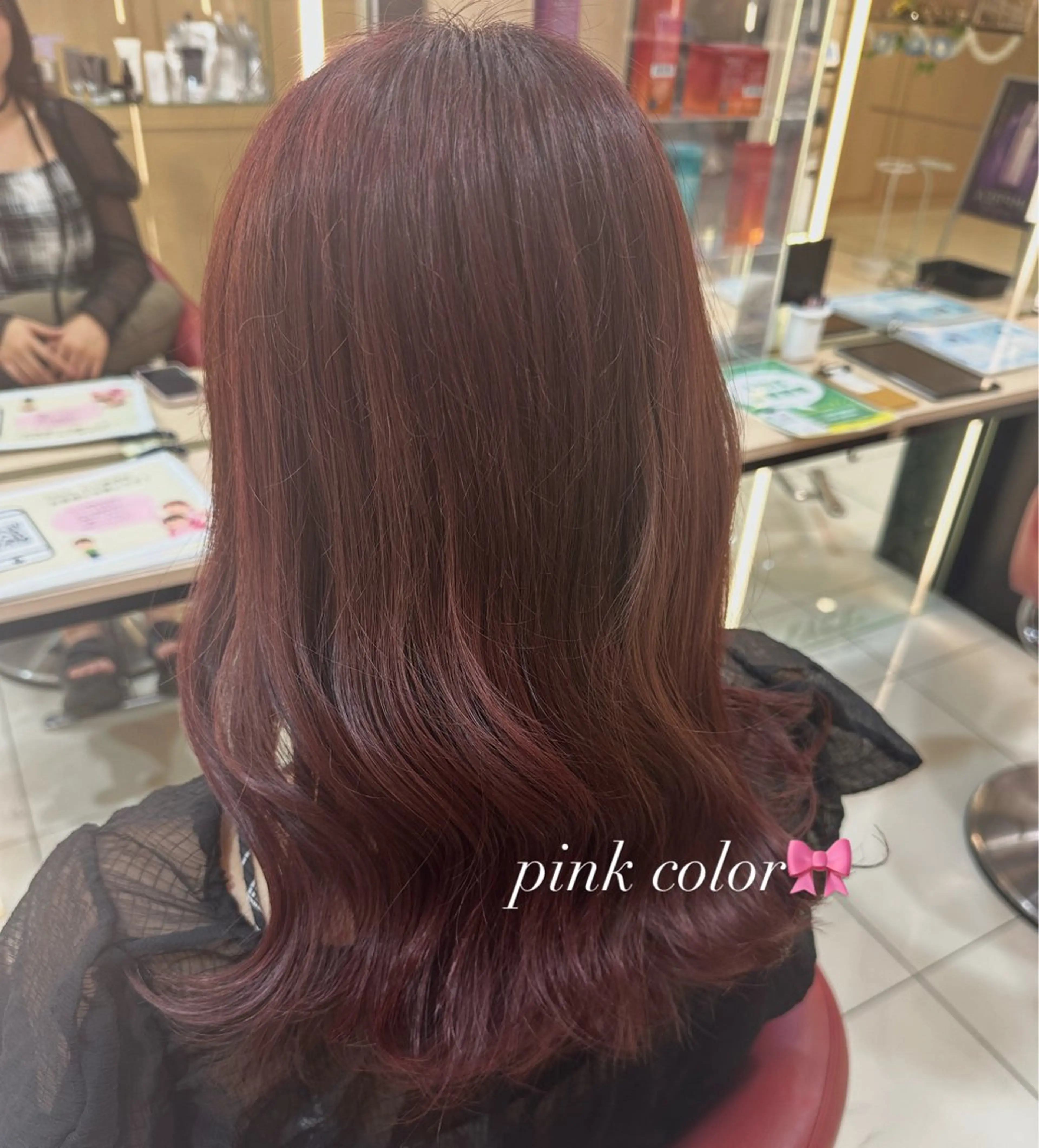 セミロング ヘアカラー 🌷暖色カラー Miku🌷のヘアスタイル