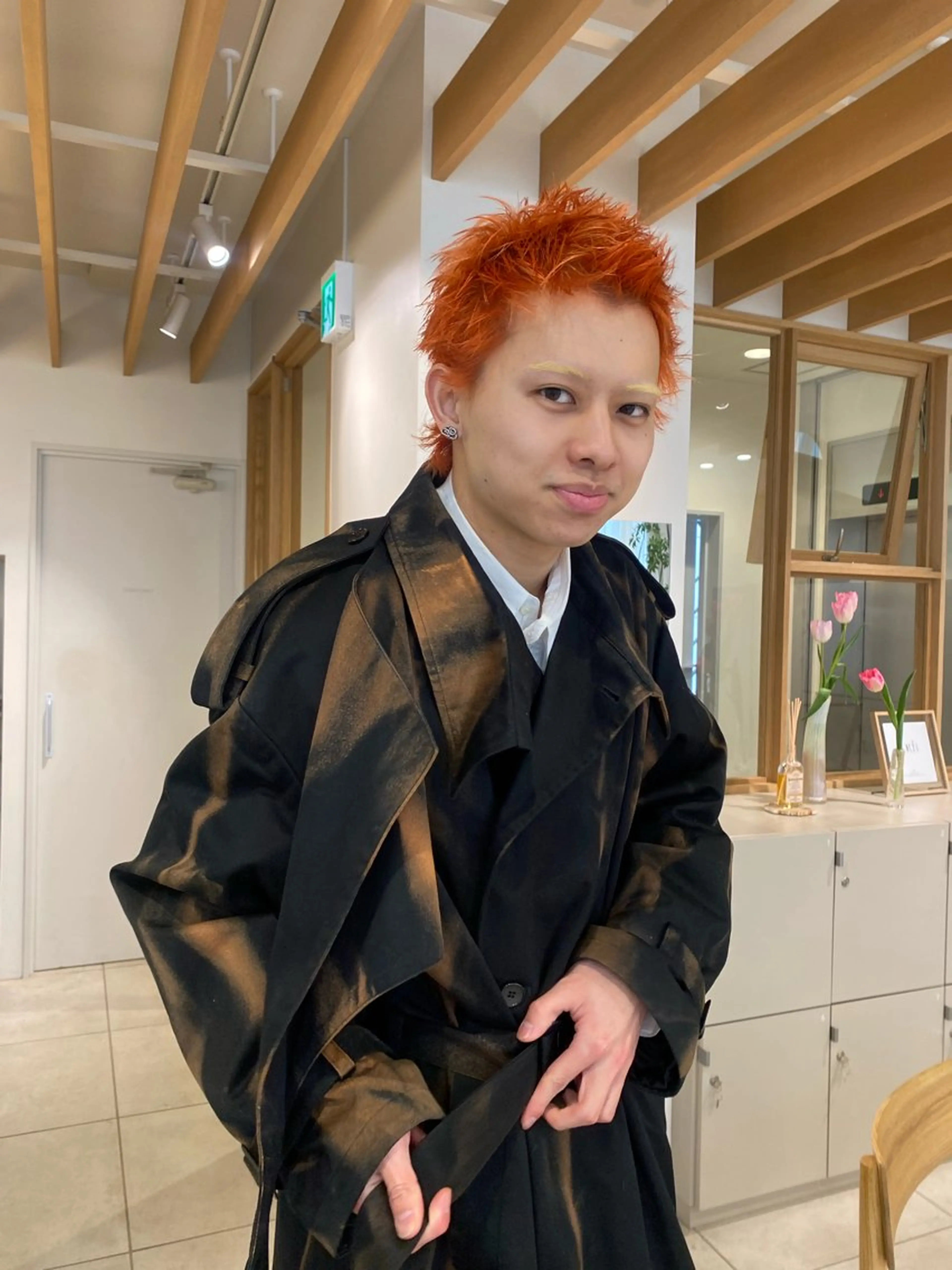 カラー メンズ ヘアカラー トリートメント キタ リオナのヘアスタイル