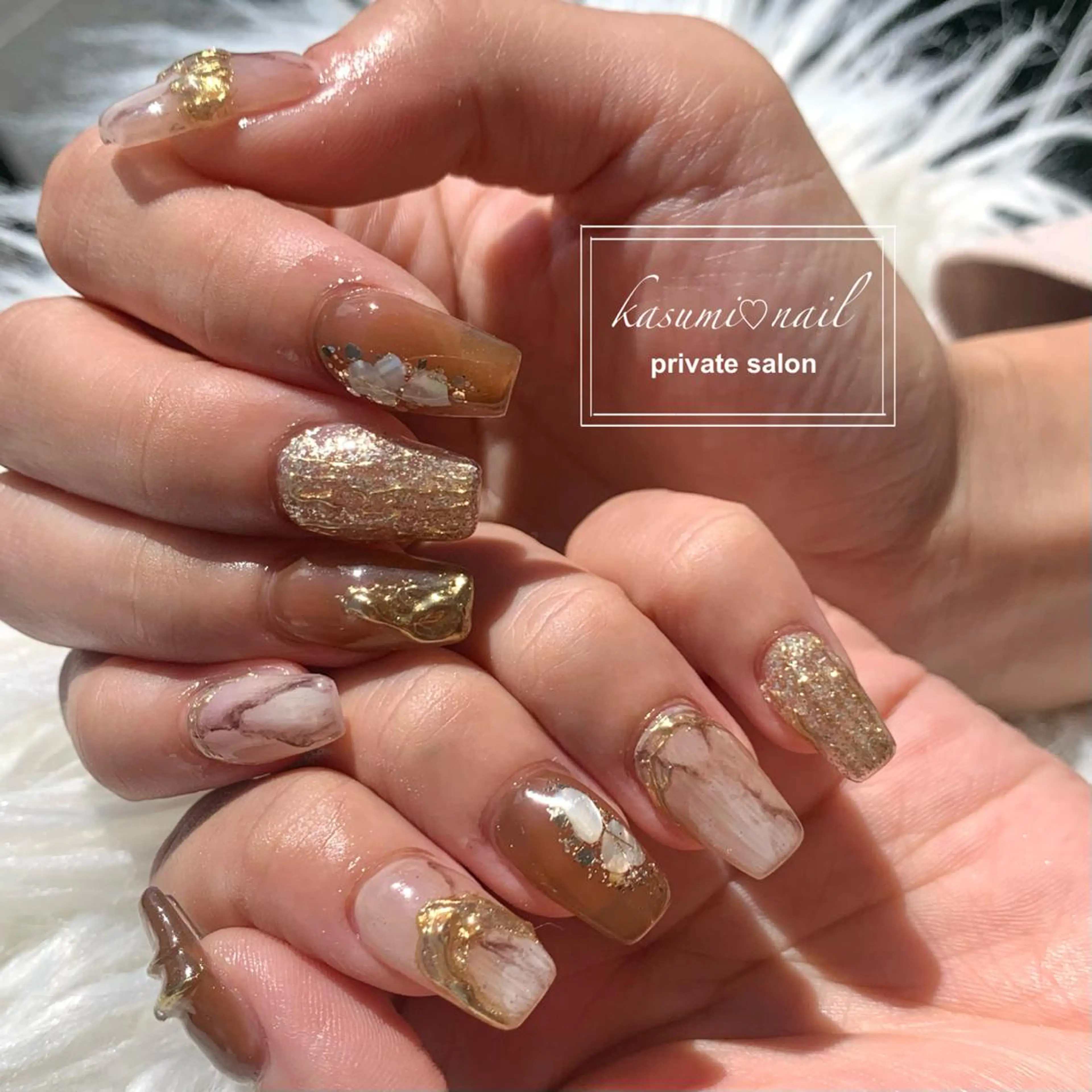 ネイル アートネイル フットネイル フレンチネイル ロングネイル マグネットネイル KASUMI♡ Nailのネイルデザイン