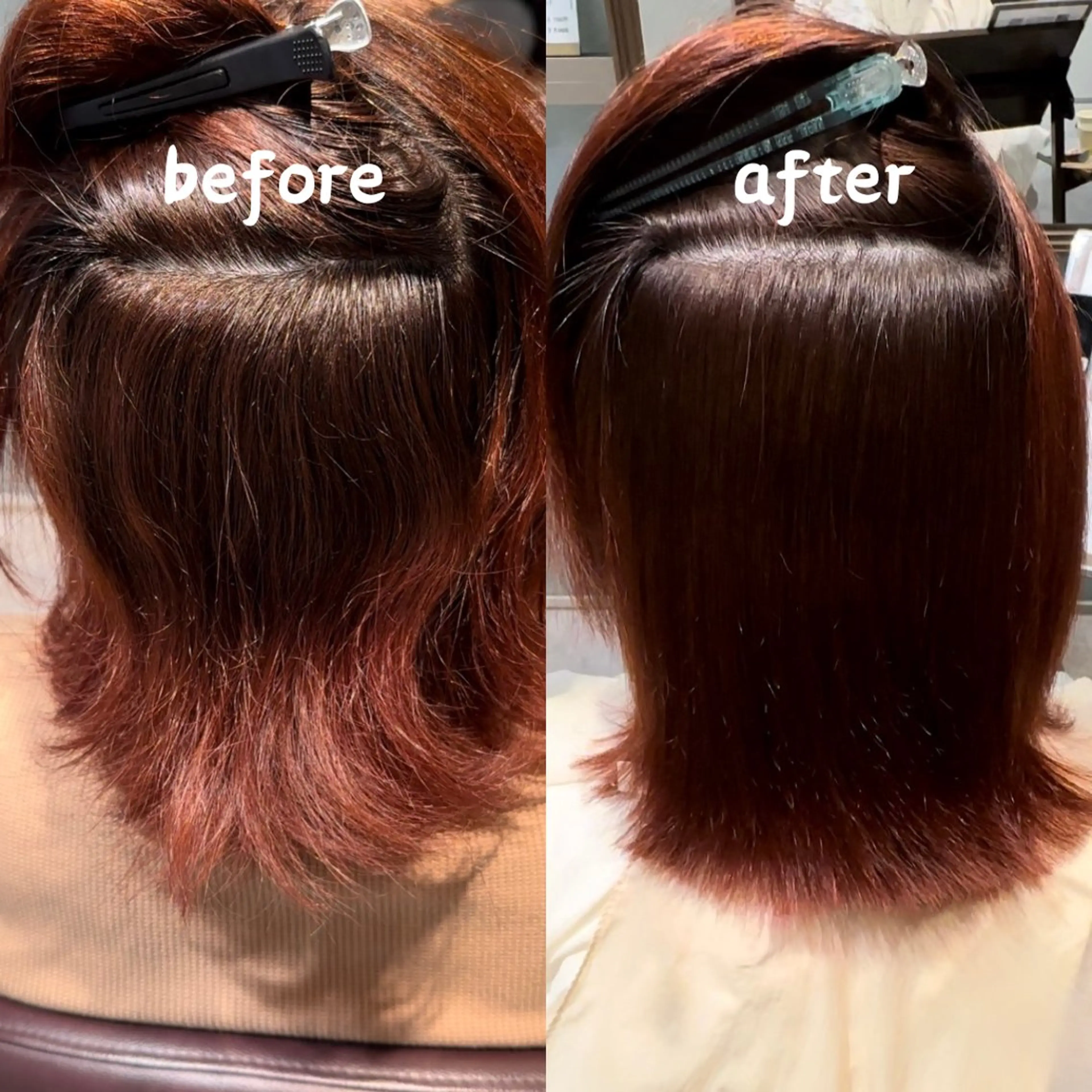 ミディアム 縮毛矯正専門店アンレーベル所属・縮毛矯正専門店 unlabel近藤のヘアスタイル