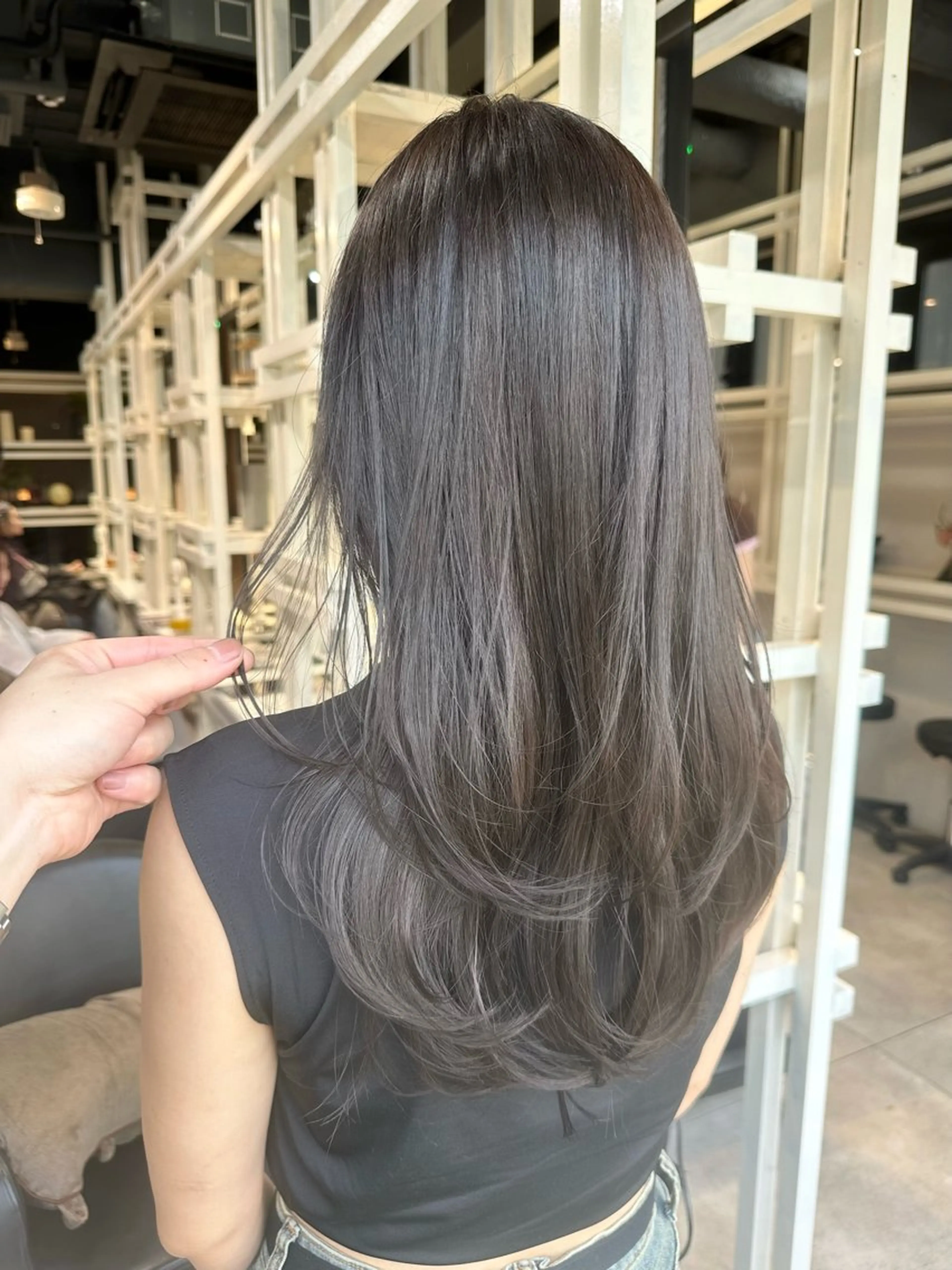 セミロング レイヤーカット カット ヘアカラー トリートメント ✨透明感カラー 恵比寿HAYATO✨のヘアスタイル