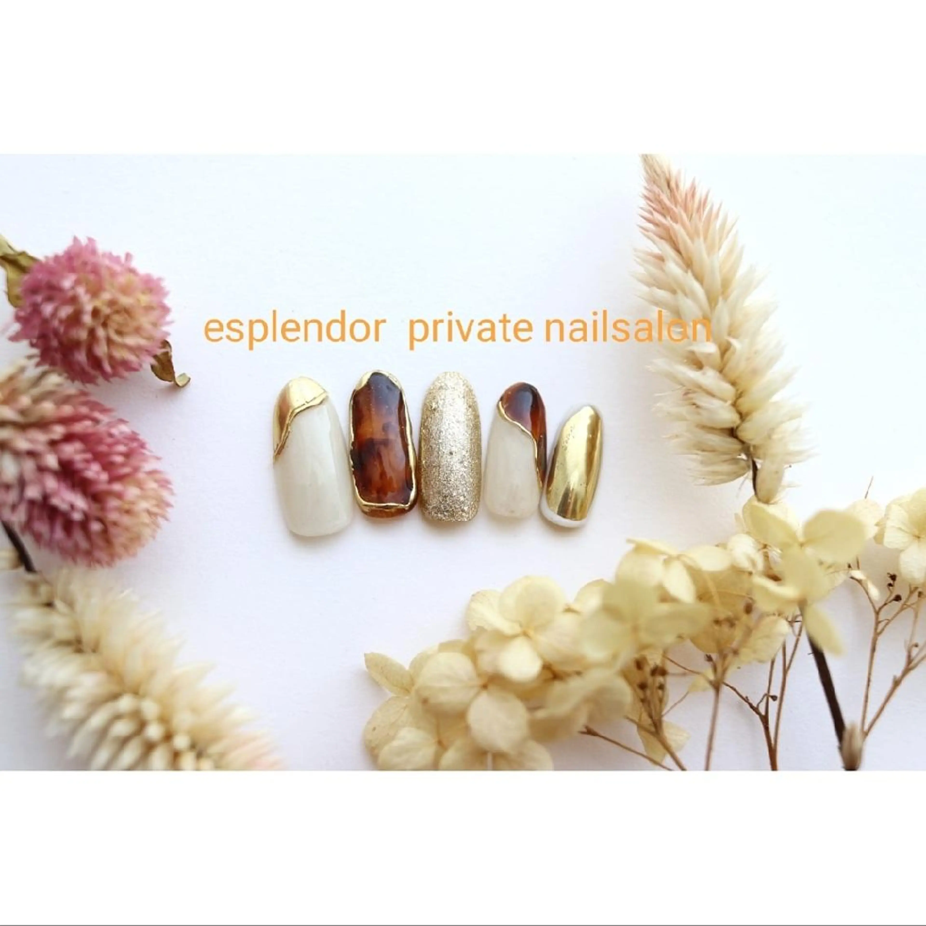 ネイル べっ甲ネイル ミラーネイル ハンドネイル ハンドケア esplendor  エスプレンドル所属・esplendor  エスプレンドルのネイルデザイン