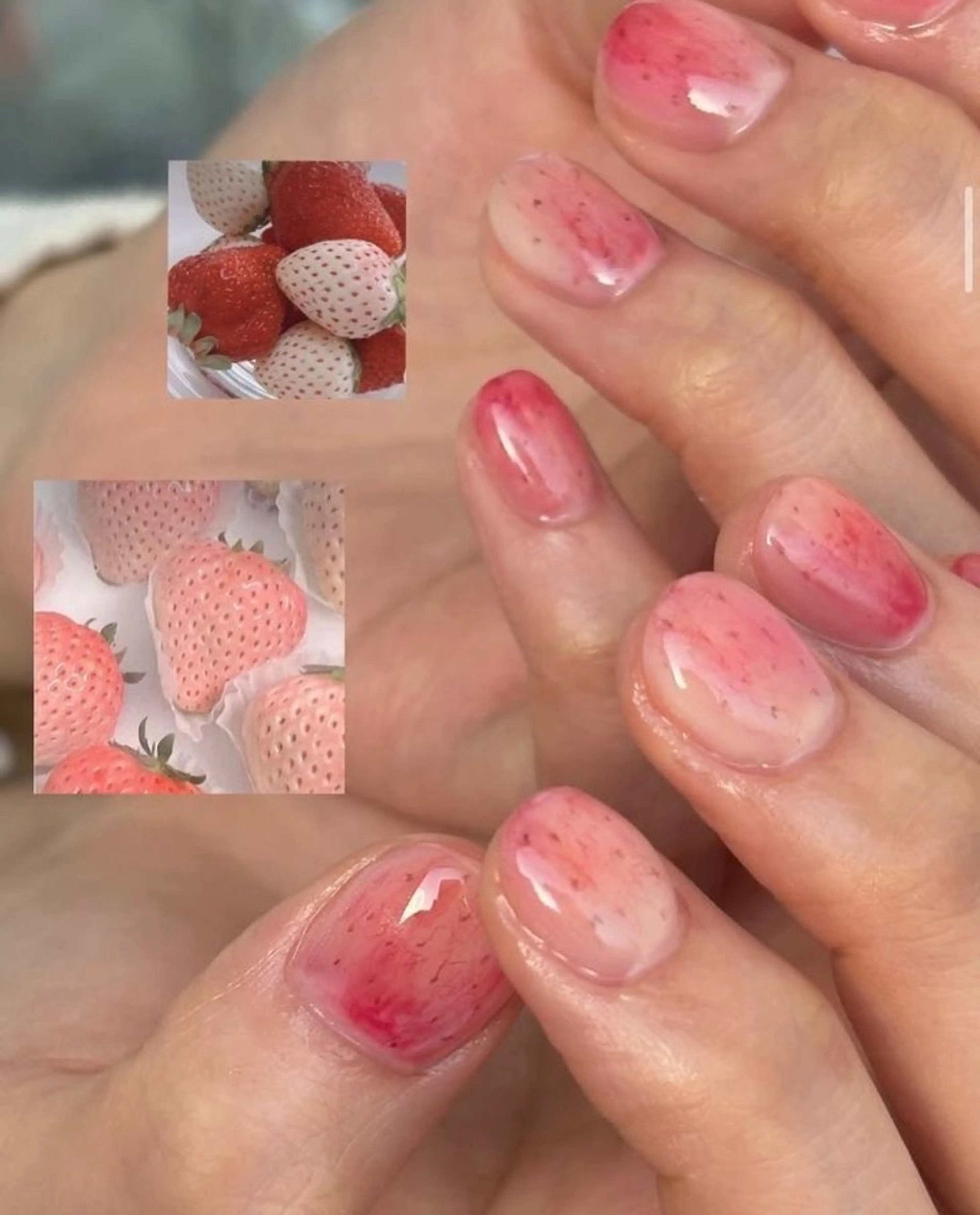 ネイル 韓国ネイル 持ち込み ニュアンスネイル ネイルチップ 冬ネイル RINN ANA.CHUOのネイルデザイン