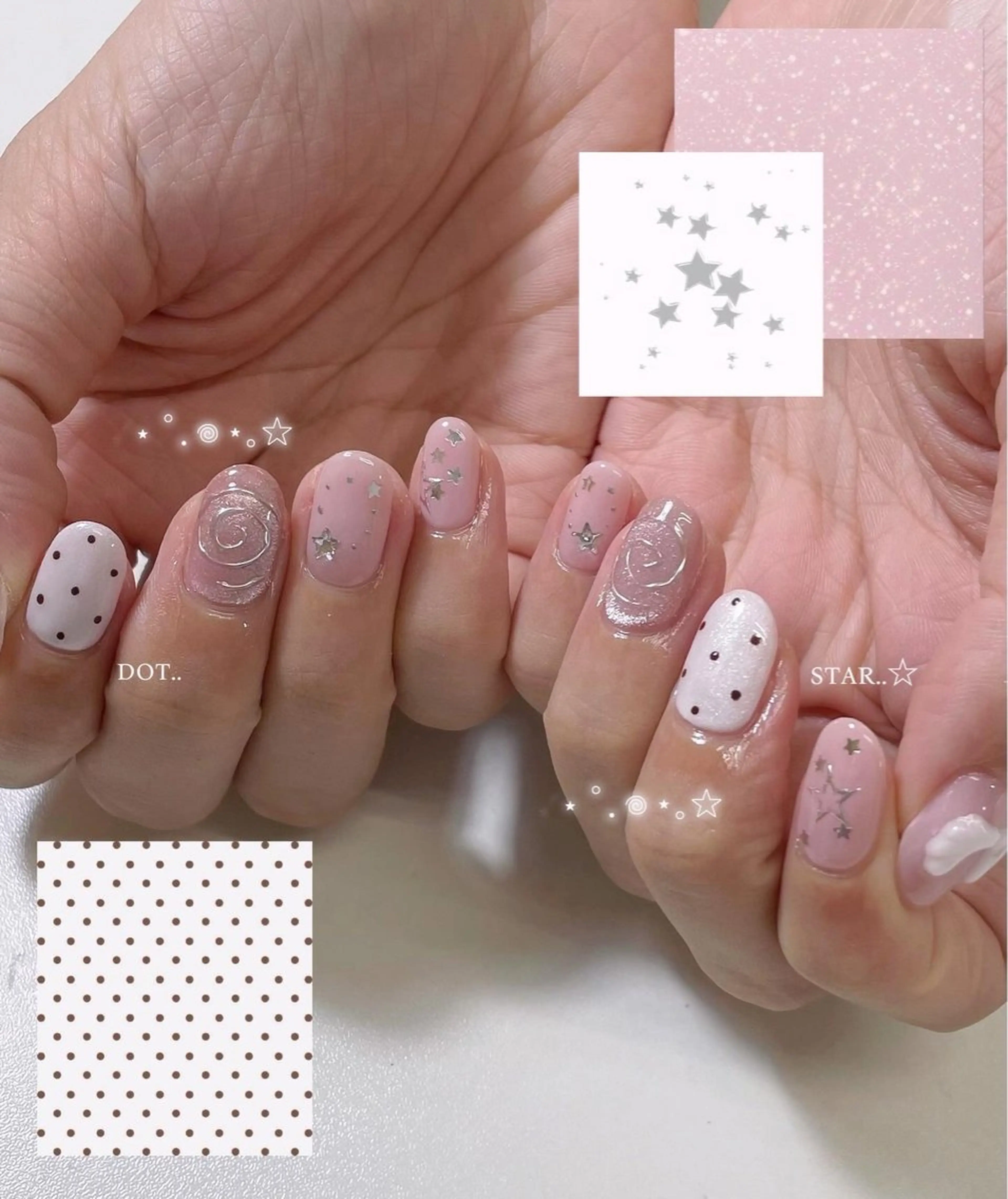 🩰ྀི✋🏻〚Free design〛やり放題ボリュームLコース🪽(オフなし)※有料パーツ別途料金 土日祝+500円の写真