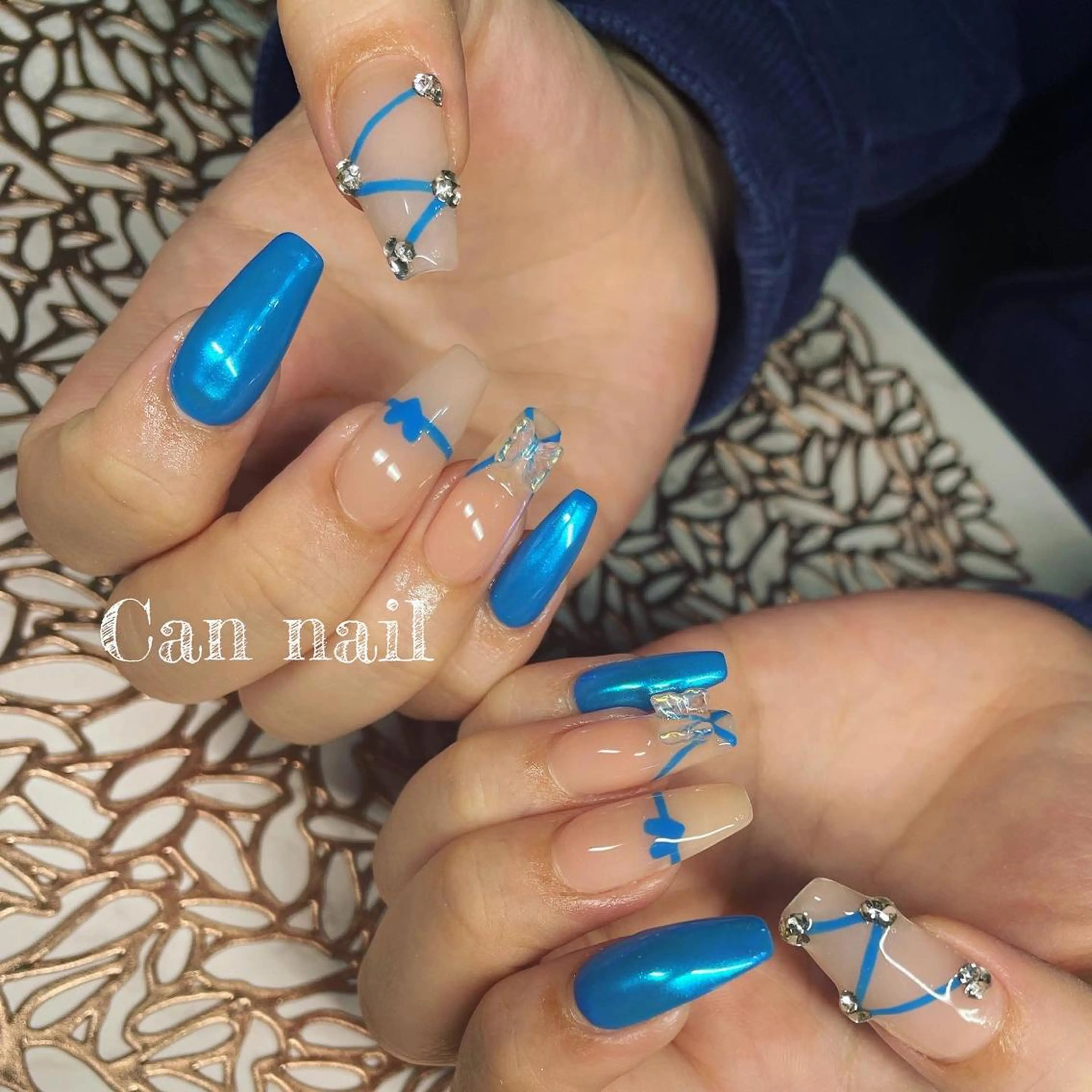 ロング ネイル Parfum パルファンのネイルデザイン