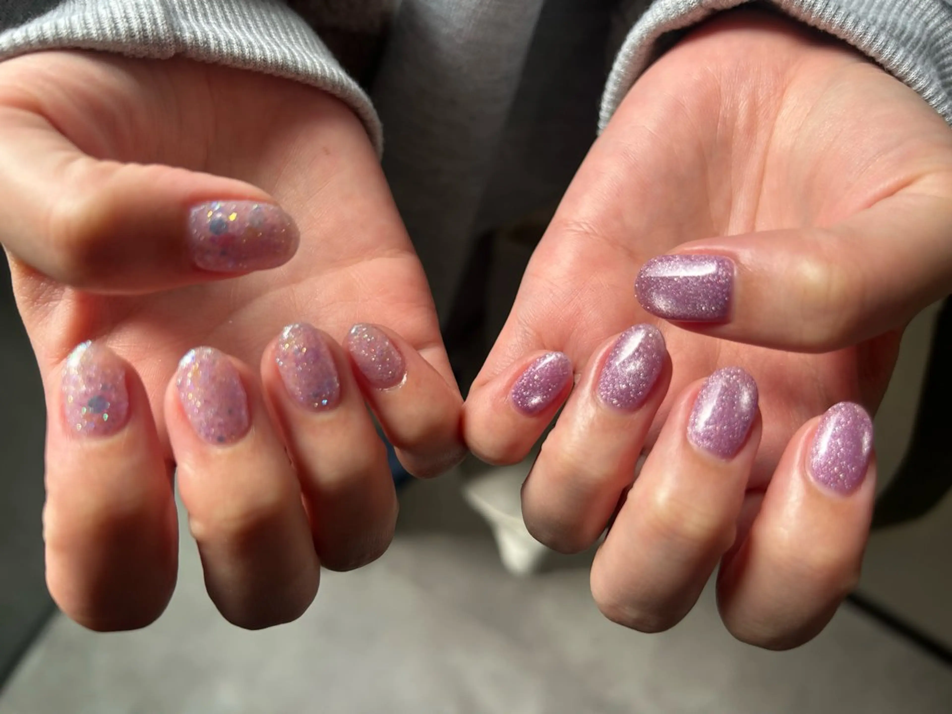 ネイル ラメ(グリッター) マグネットネイル ululimi nailsalonのネイルデザイン