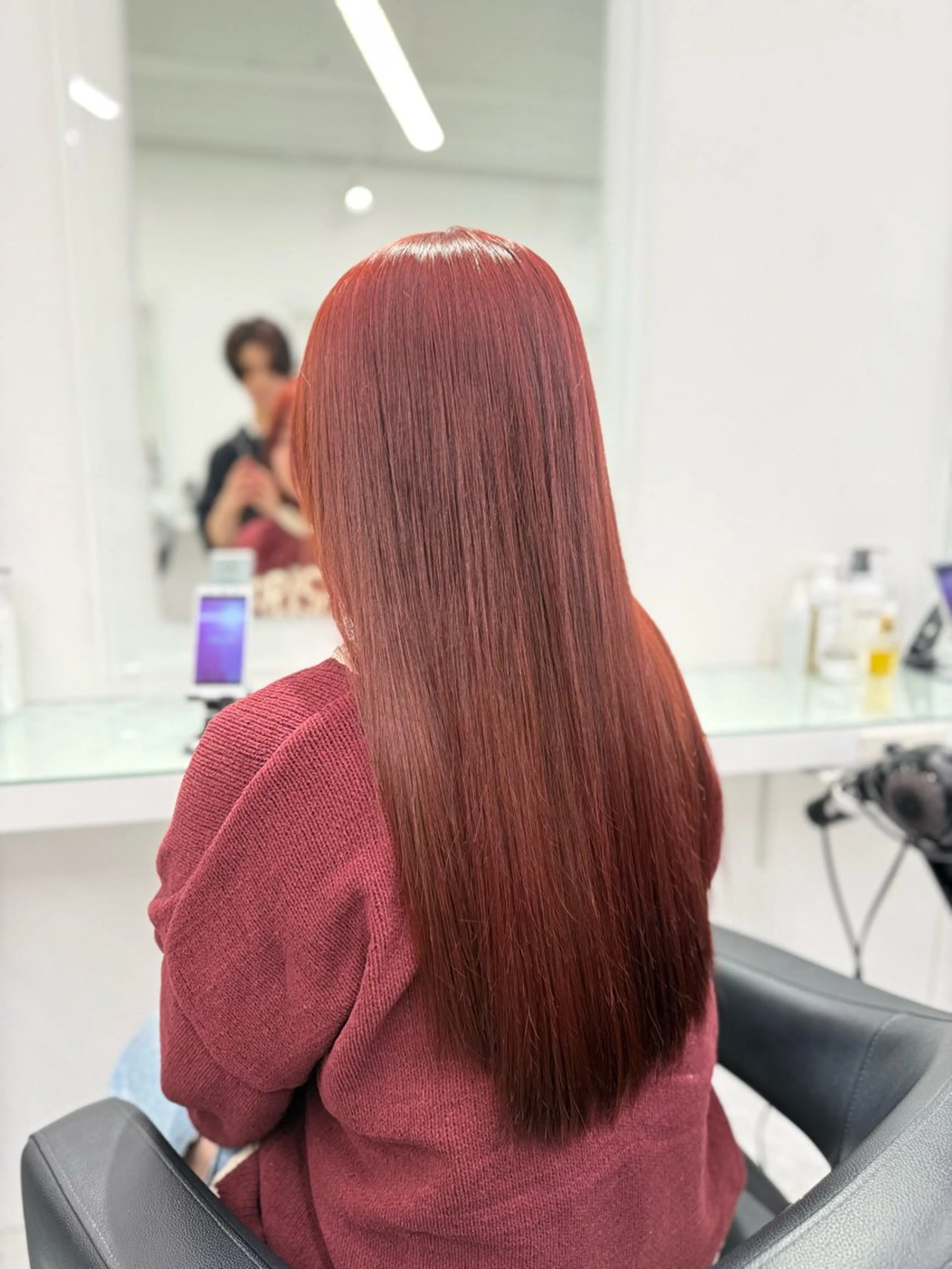 ロング カラー トレンド暖色ヘア🍒 miu🍒のヘアスタイル
