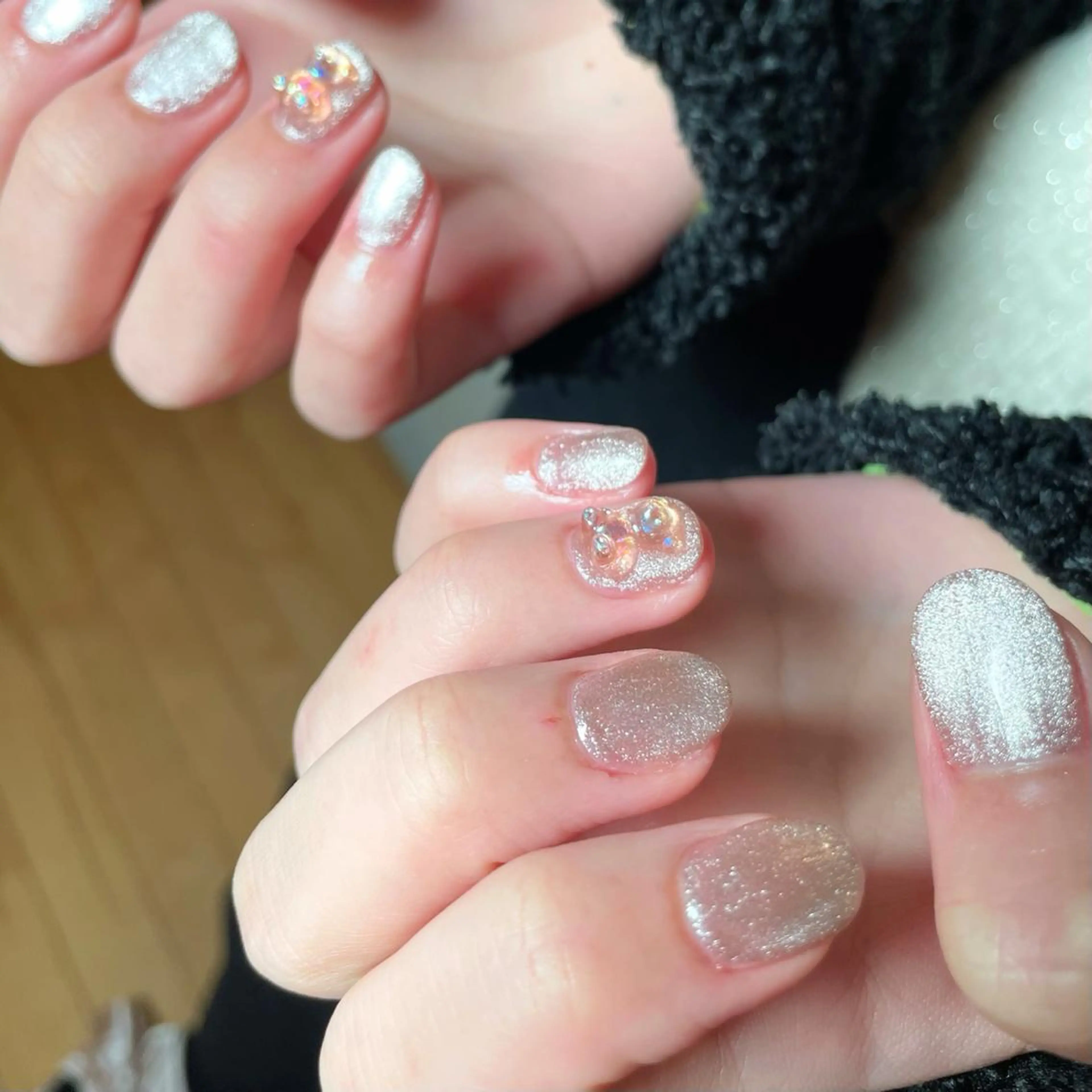 ネイル ジェルネイル マグネットネイル Nail ヌシん家 AKANEのネイルデザイン