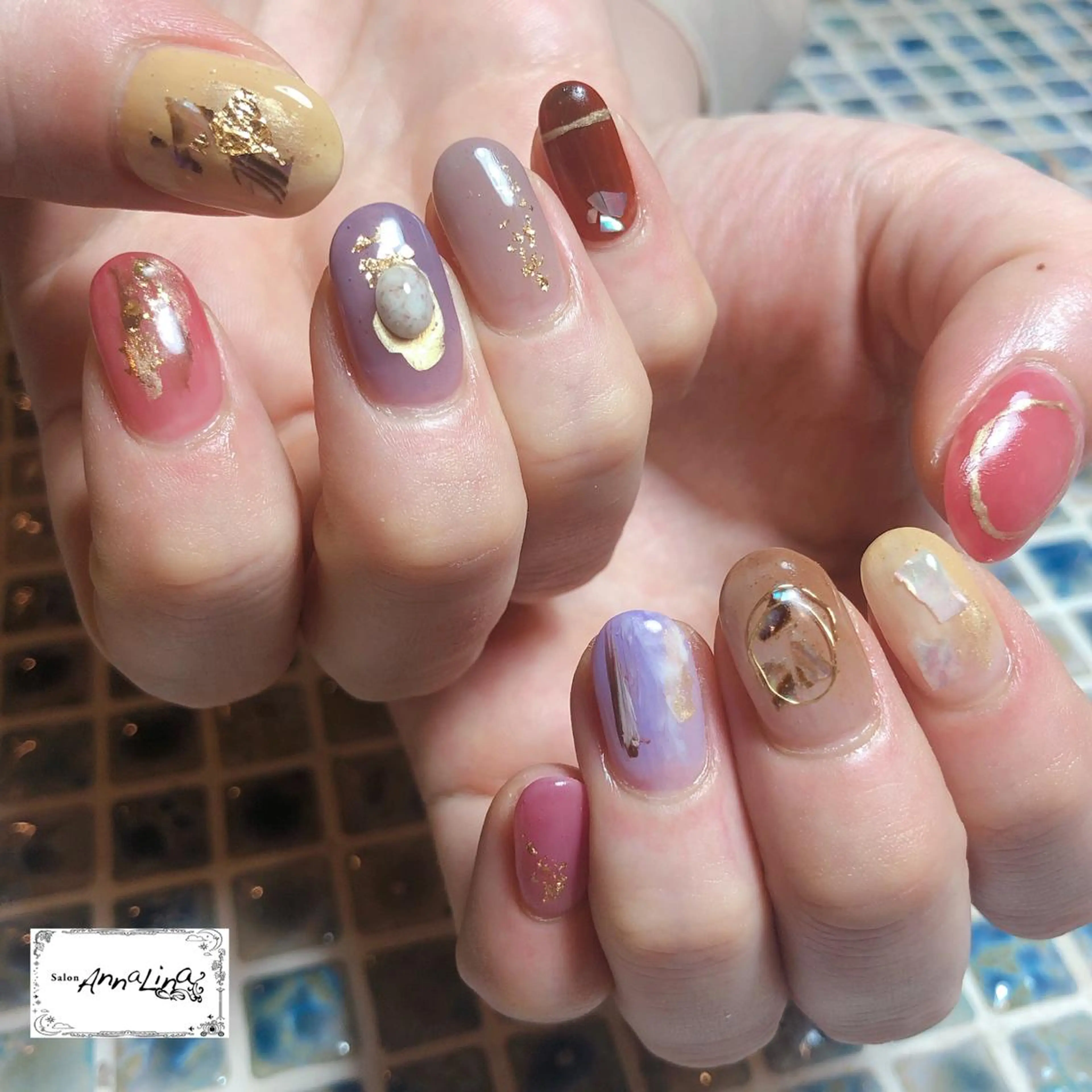 ネイル ニュアンスネイル パステルネイル ハンドネイル アトリエ UNICOのネイルデザイン