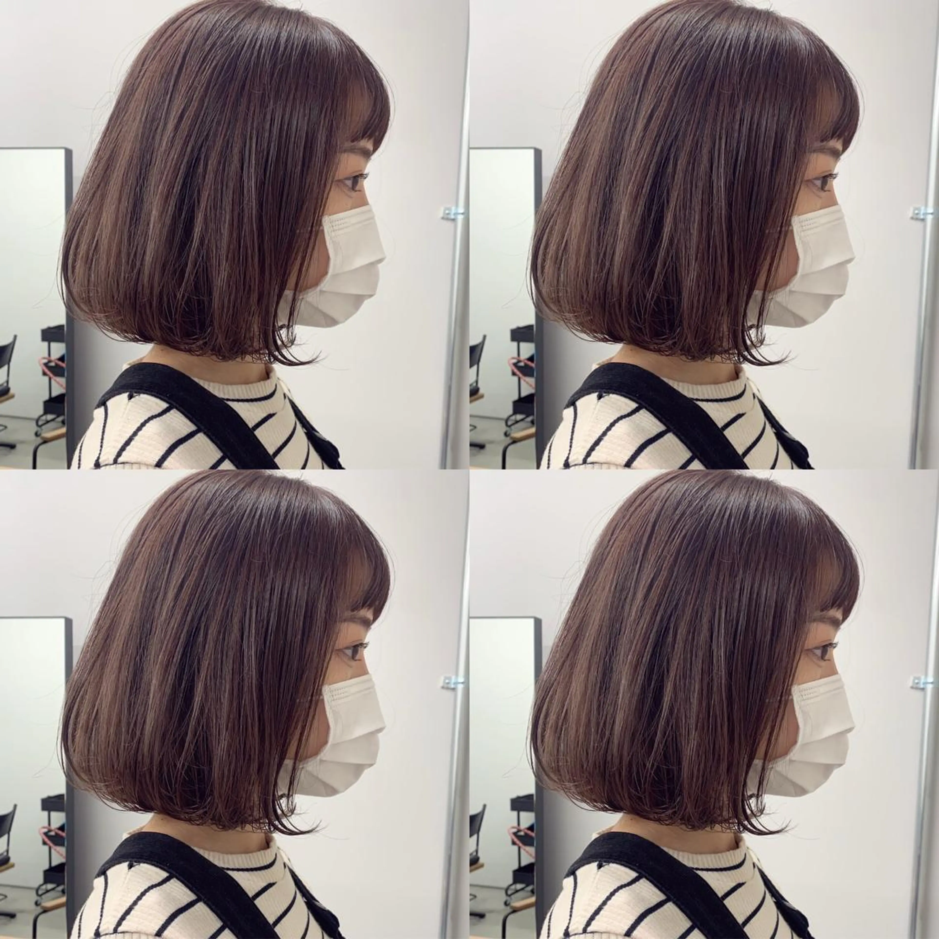 ショート カラー 透明感/オリーブ/ グレージュ/YUKAのヘアスタイル