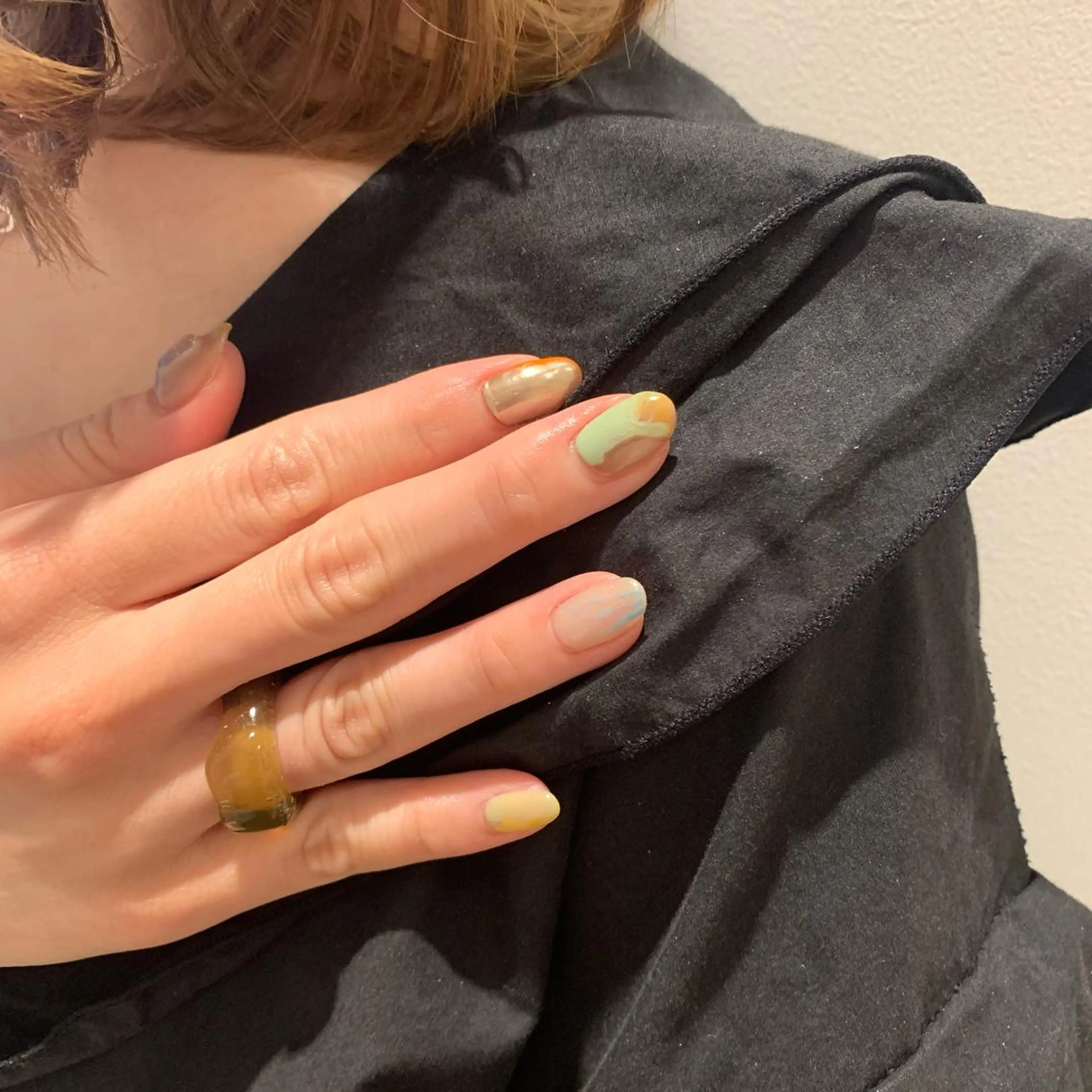 ネイル ニュアンスネイル ハンドネイル 佐藤 穂乃香のネイルデザイン