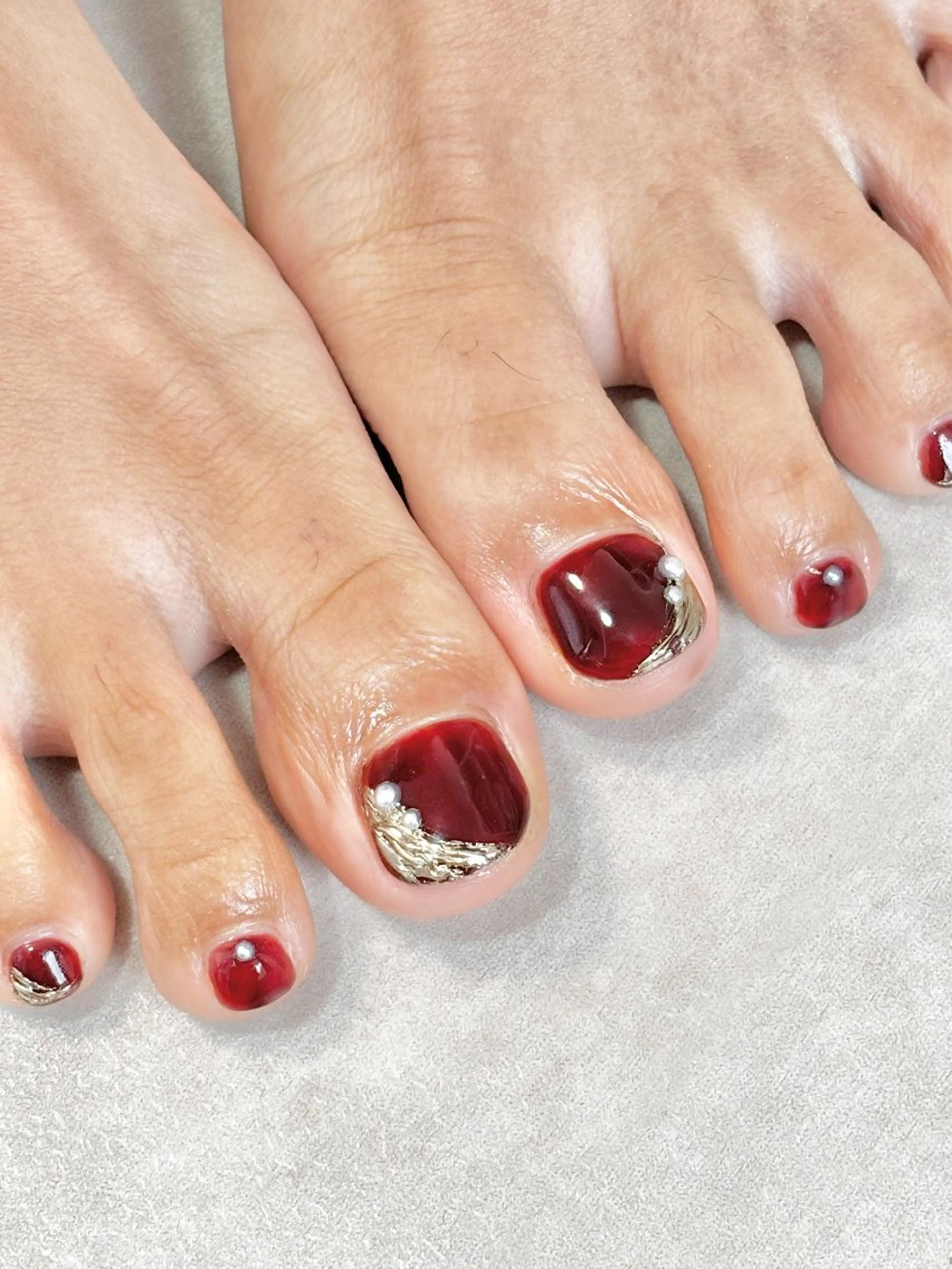 ネイル フットネイル 樫原 なおこのネイルデザイン