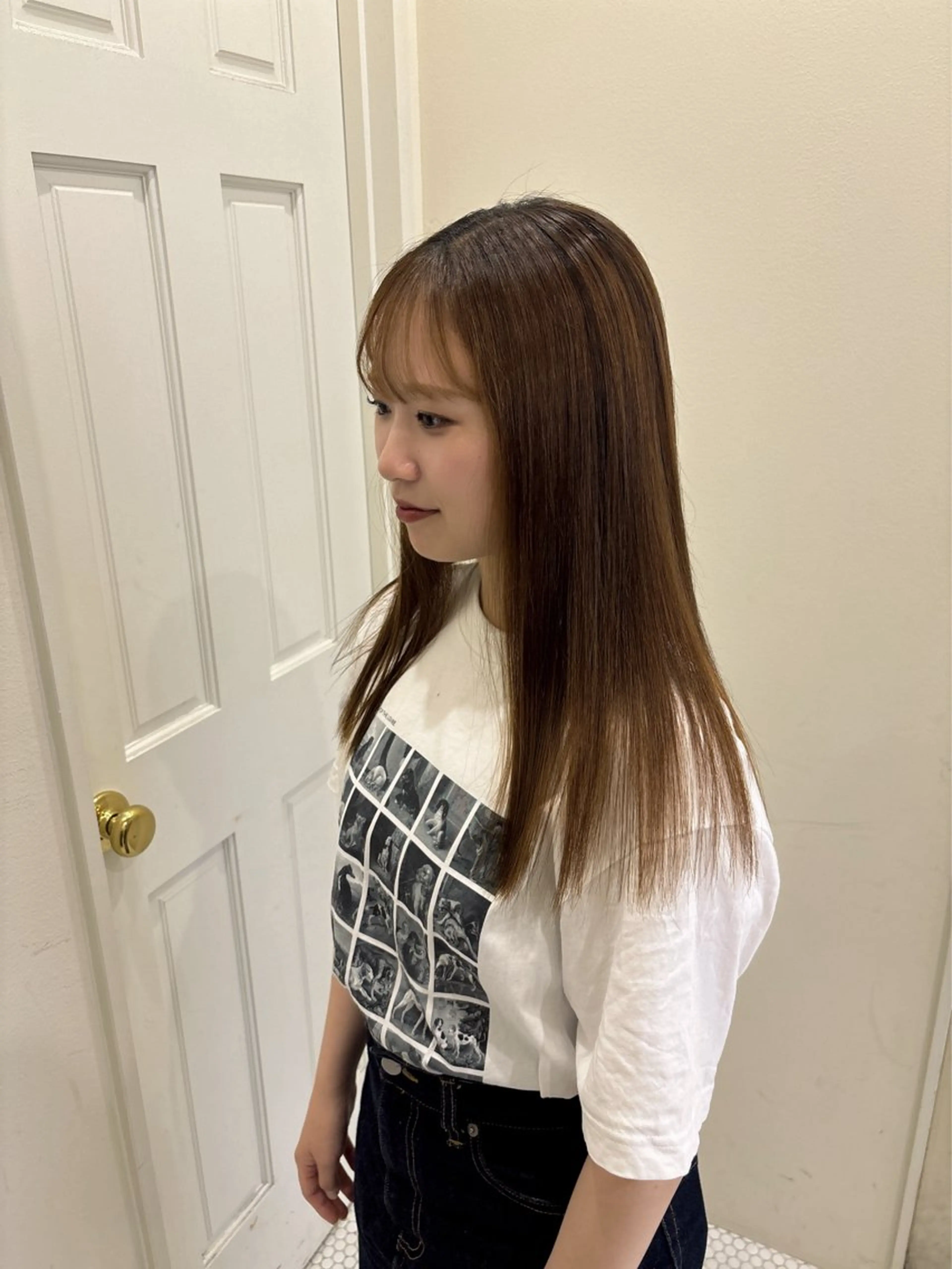 セミロング セミロングパーマ Belle 新宿店所属・🐰パーマモデル 募集中/ゆな🐰のヘアスタイル