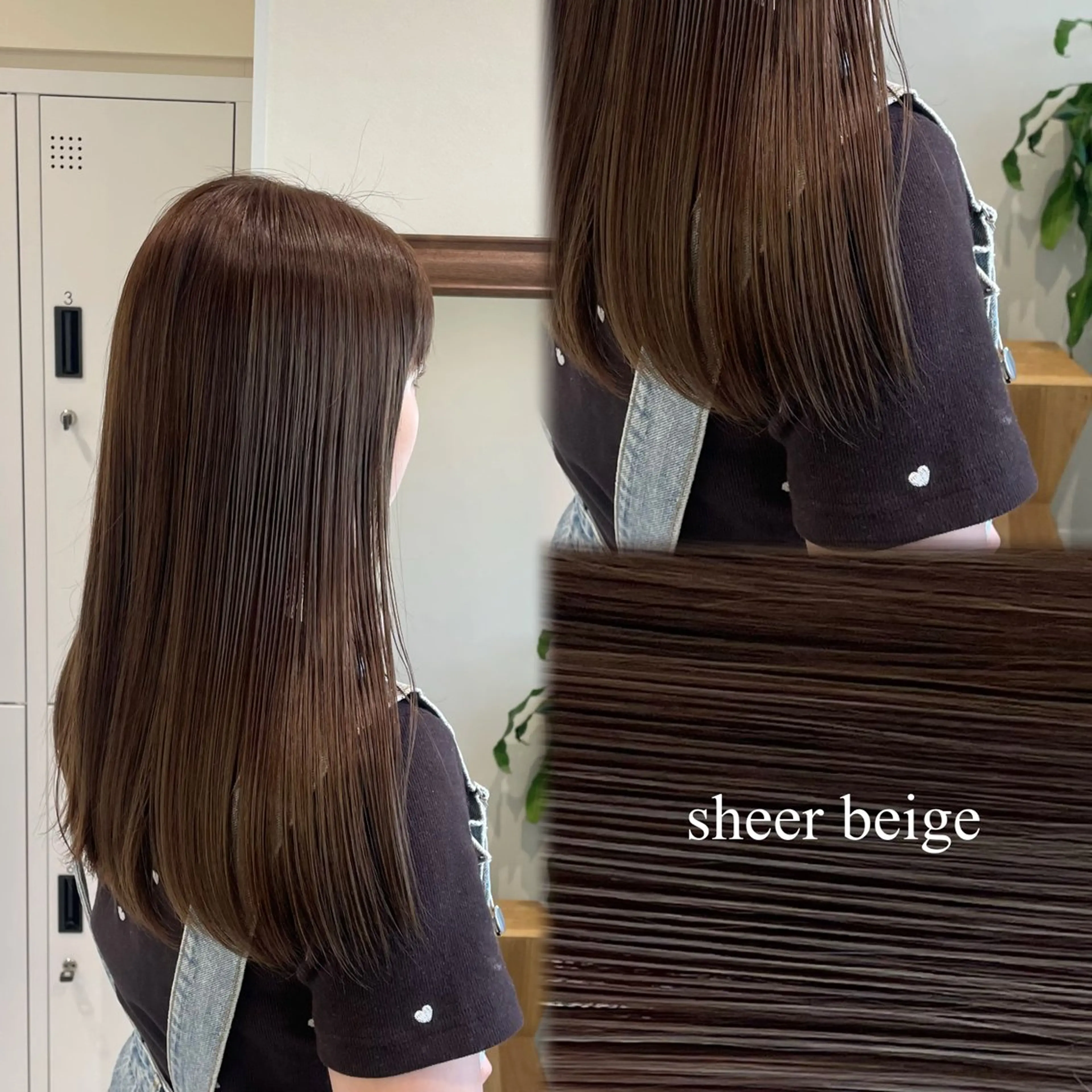 セミロング カラー ブリーチ 透明感カラー ブリーチなしカラー ヘアカラー 髪質改善/暗髪カラー ヘアアレンジ/ｽﾐﾚのヘアスタイル