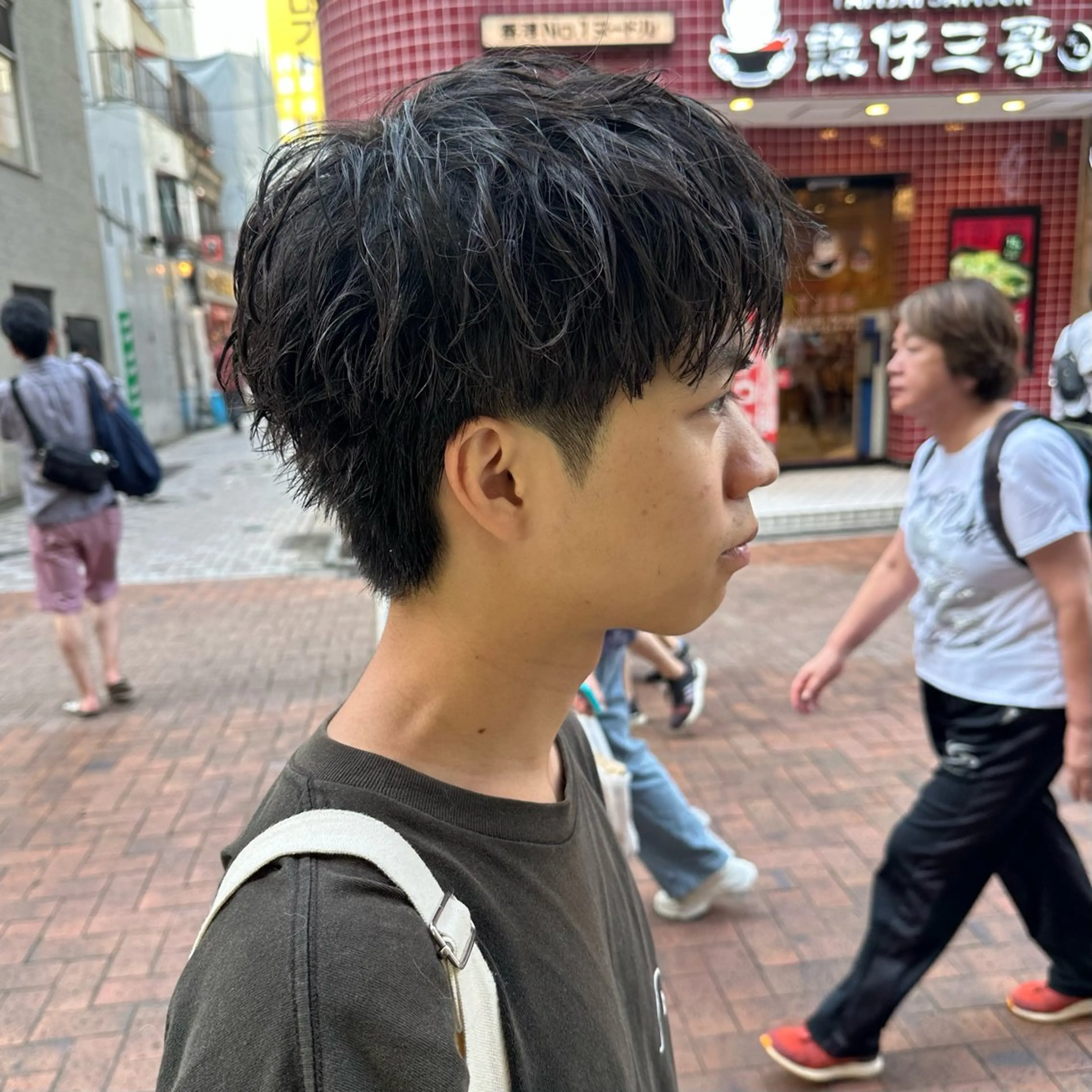 ショート パーマ メンズ カット パーマ ハイトーン/パーマ/ メンズ / 櫻本🌐のヘアスタイル