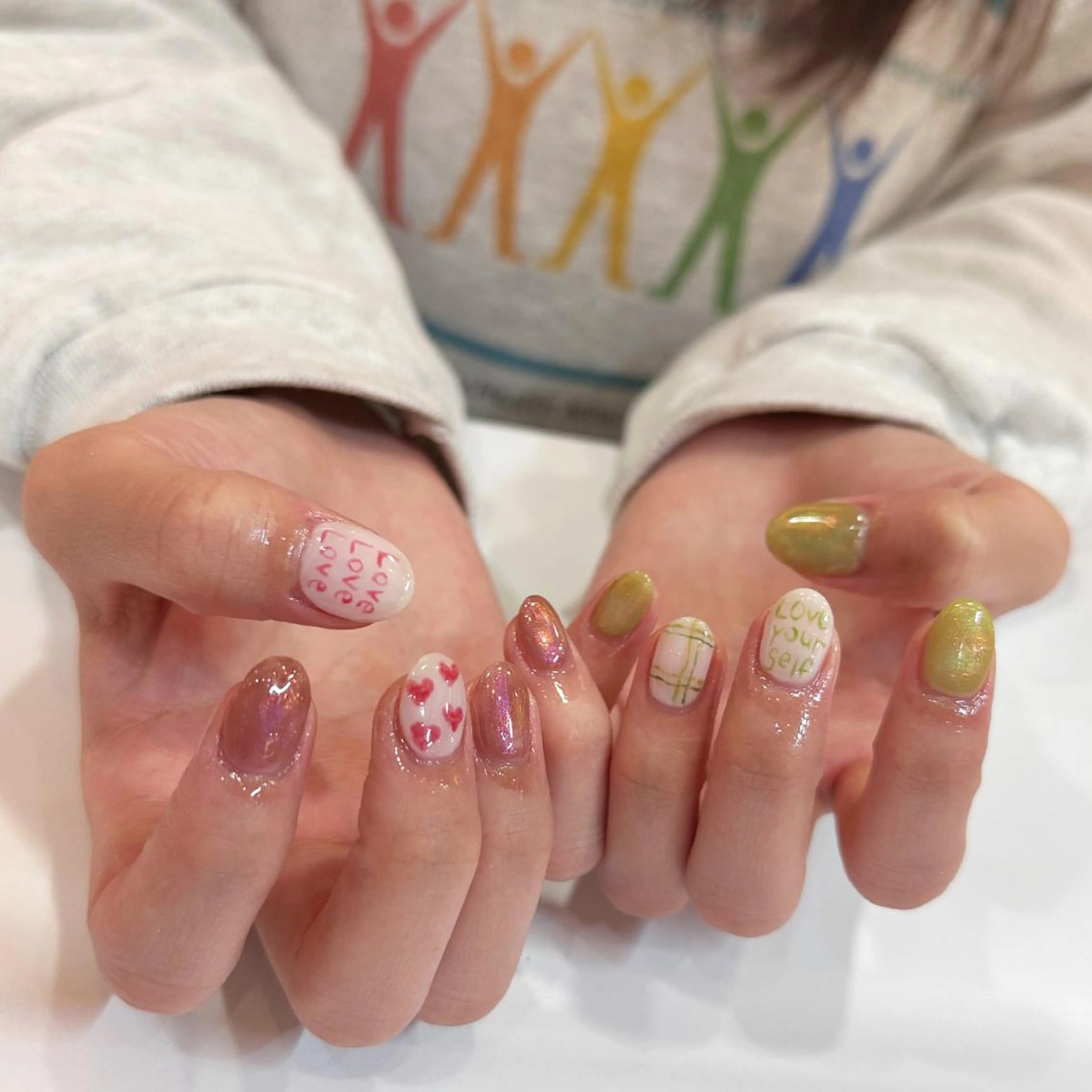 ネイル 𝕄𝕚𝕪𝕦🤍 自由が丘⌇パラジェルのネイルデザイン
