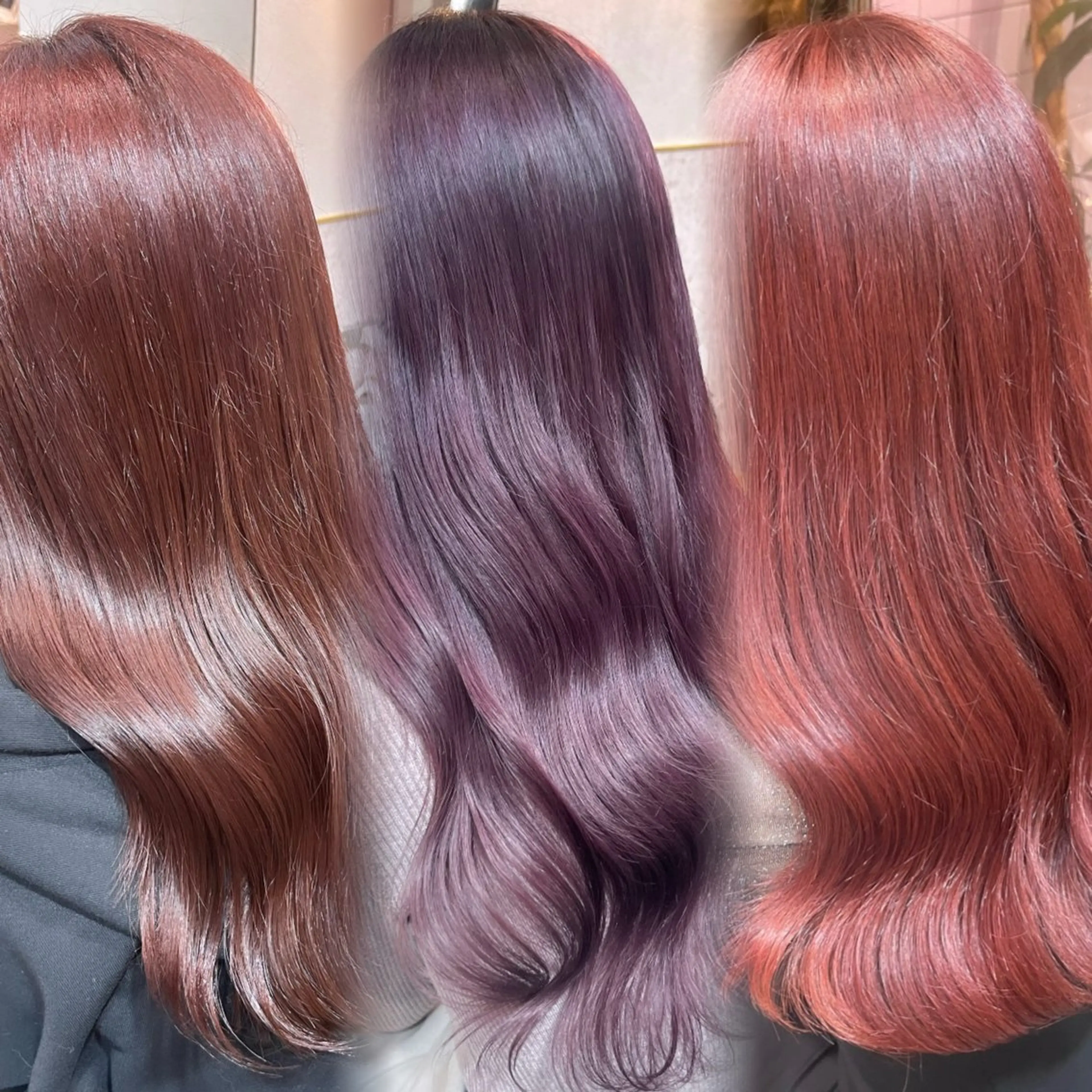 ロング 髪質改善 ヘアカラー トリートメント Loom.by Sea【新宿】所属・暖色カラー/新宿/韓 国風レイヤー鮫島志穂のヘアスタイル