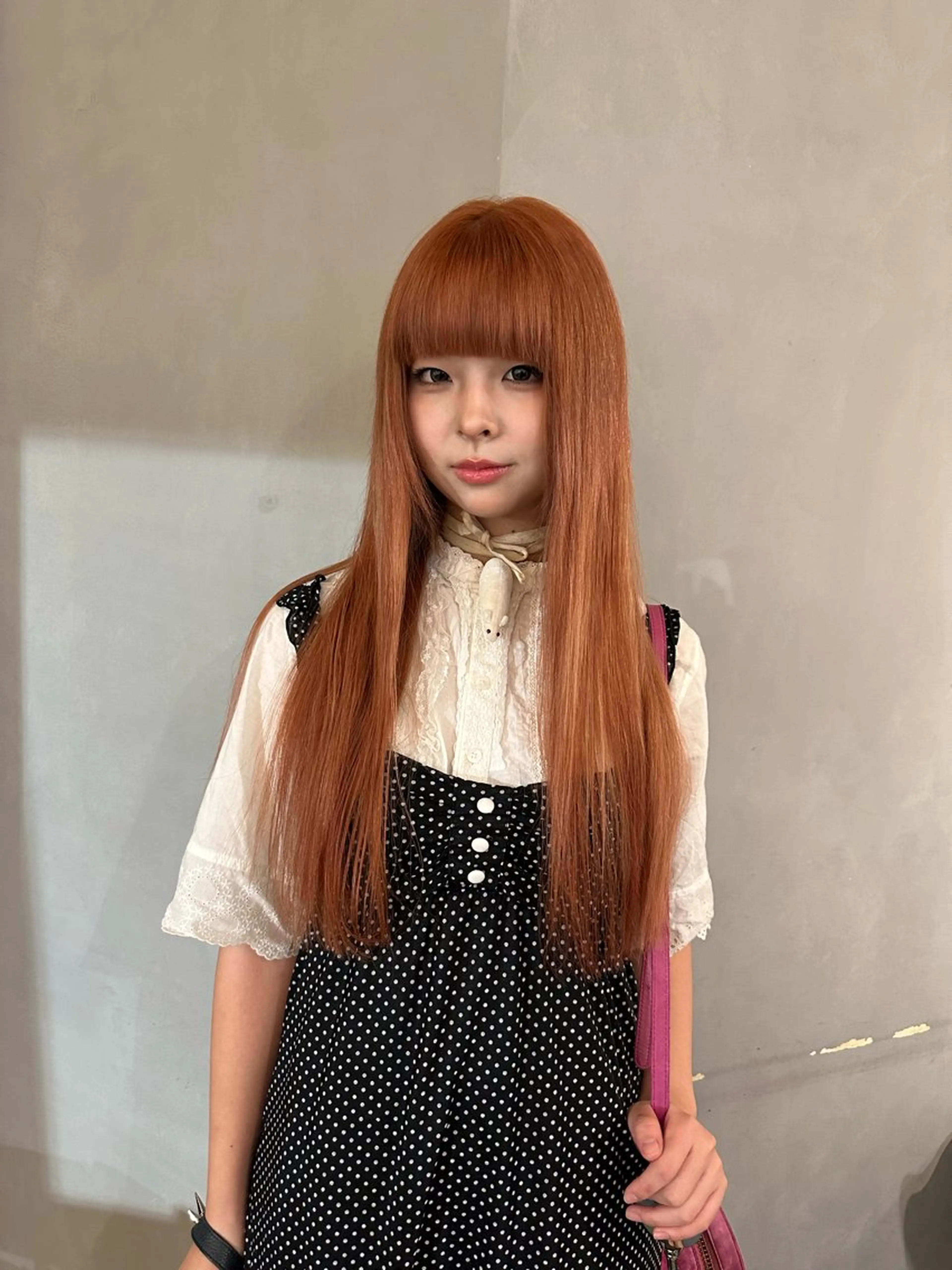 ロング カラー カット ヘアカラー エクステ 美髪・シールエクステ ホソタニリョウコのヘアスタイル