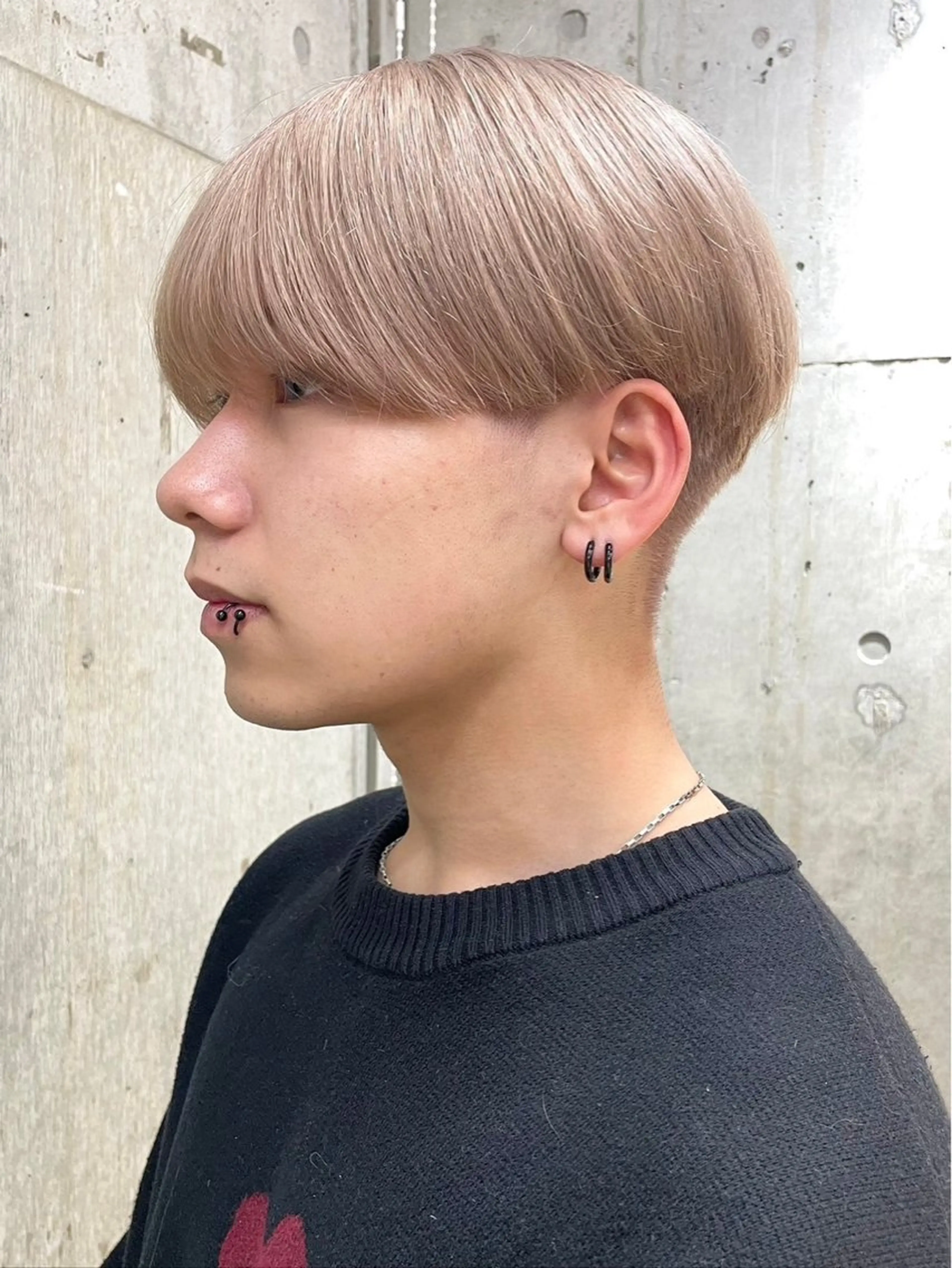 ショート メンズ マッシュ 刈り上げ Cinq所属・ハイライト🌟/ ボブ/豊田のヘアスタイル