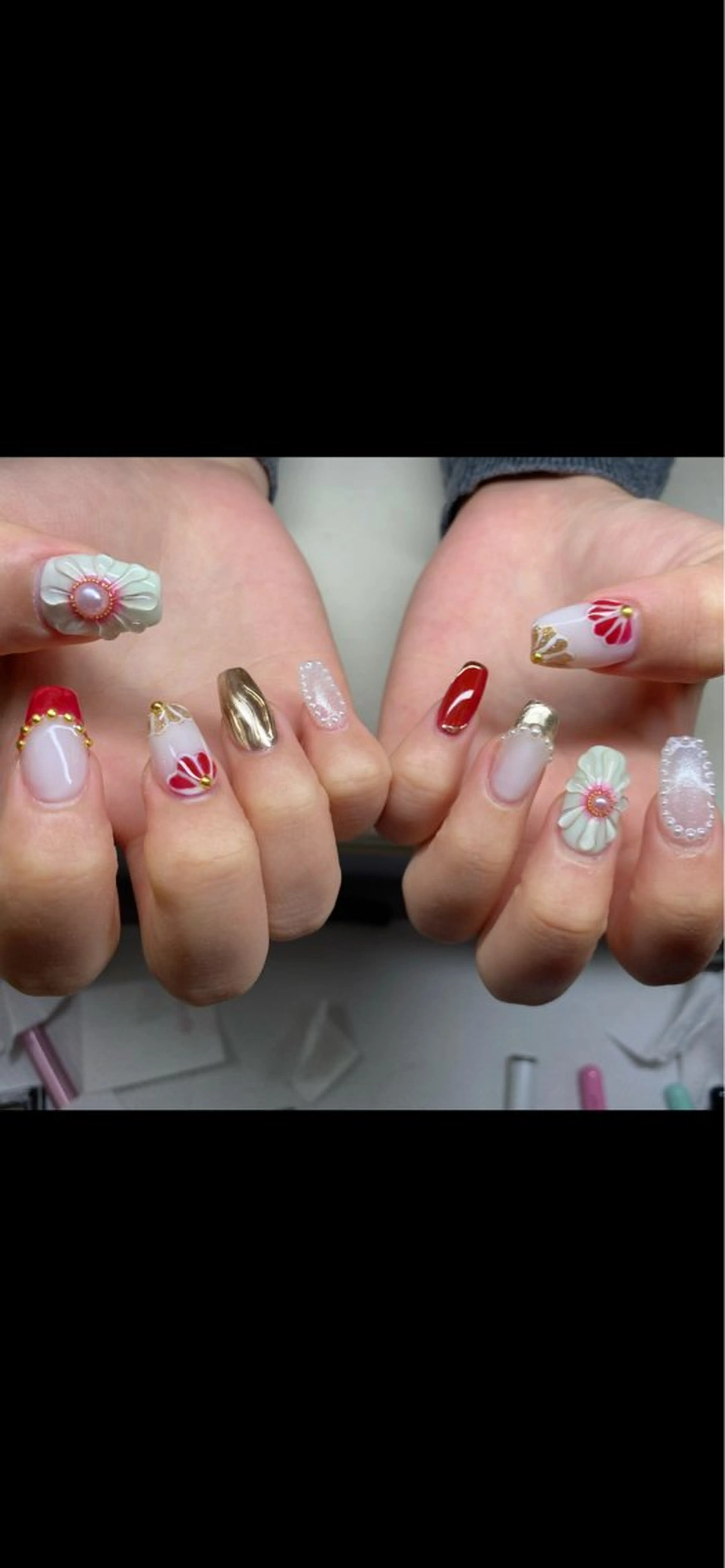 カラー 宇 田川のネイルデザイン