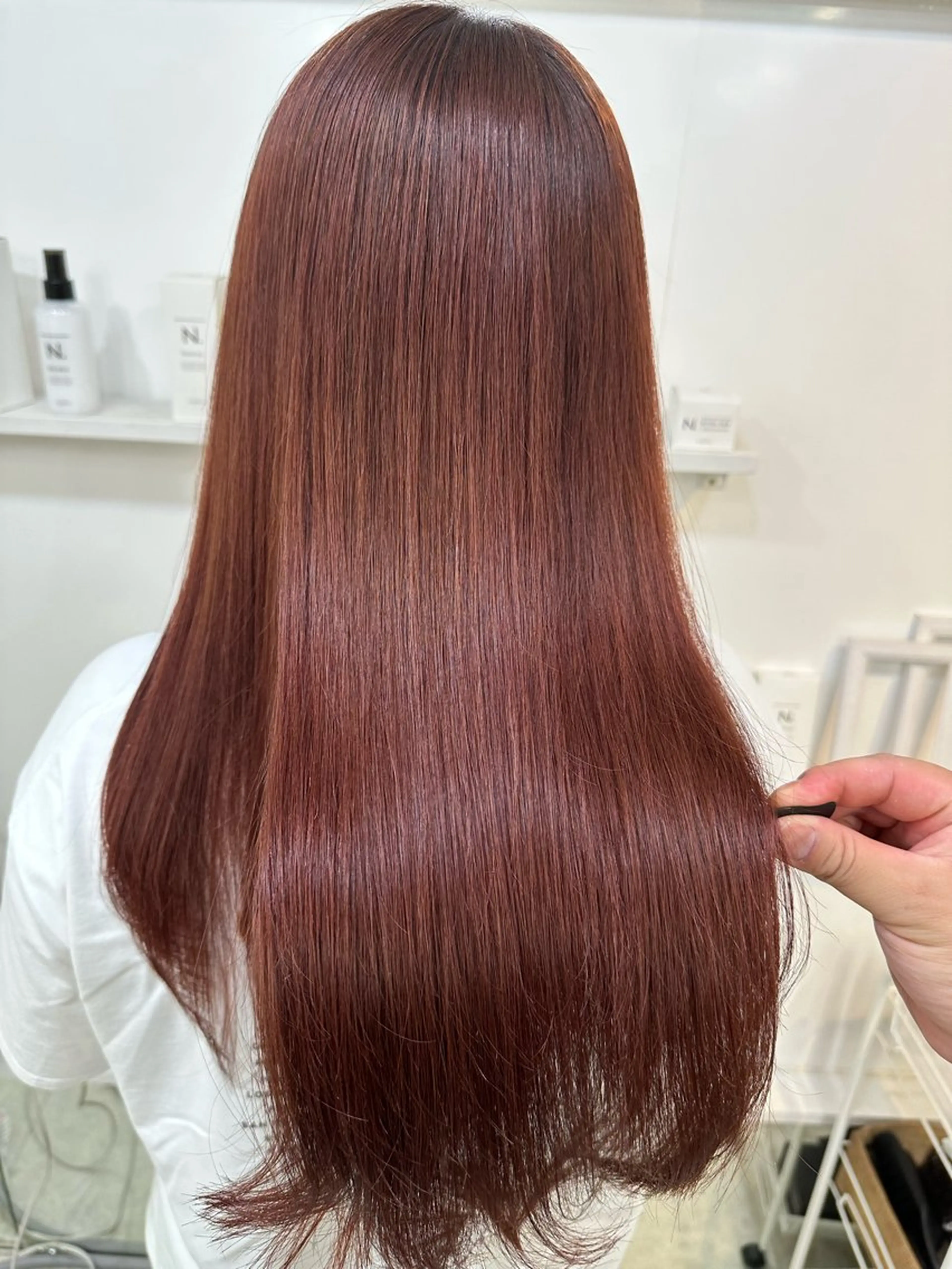 ロング カラー ブリーチ ブリーチなしカラー 髪質改善 トリートメント カット ヘアカラー トリートメント 髪質改善/レイヤー ストウシンゴのヘアスタイル