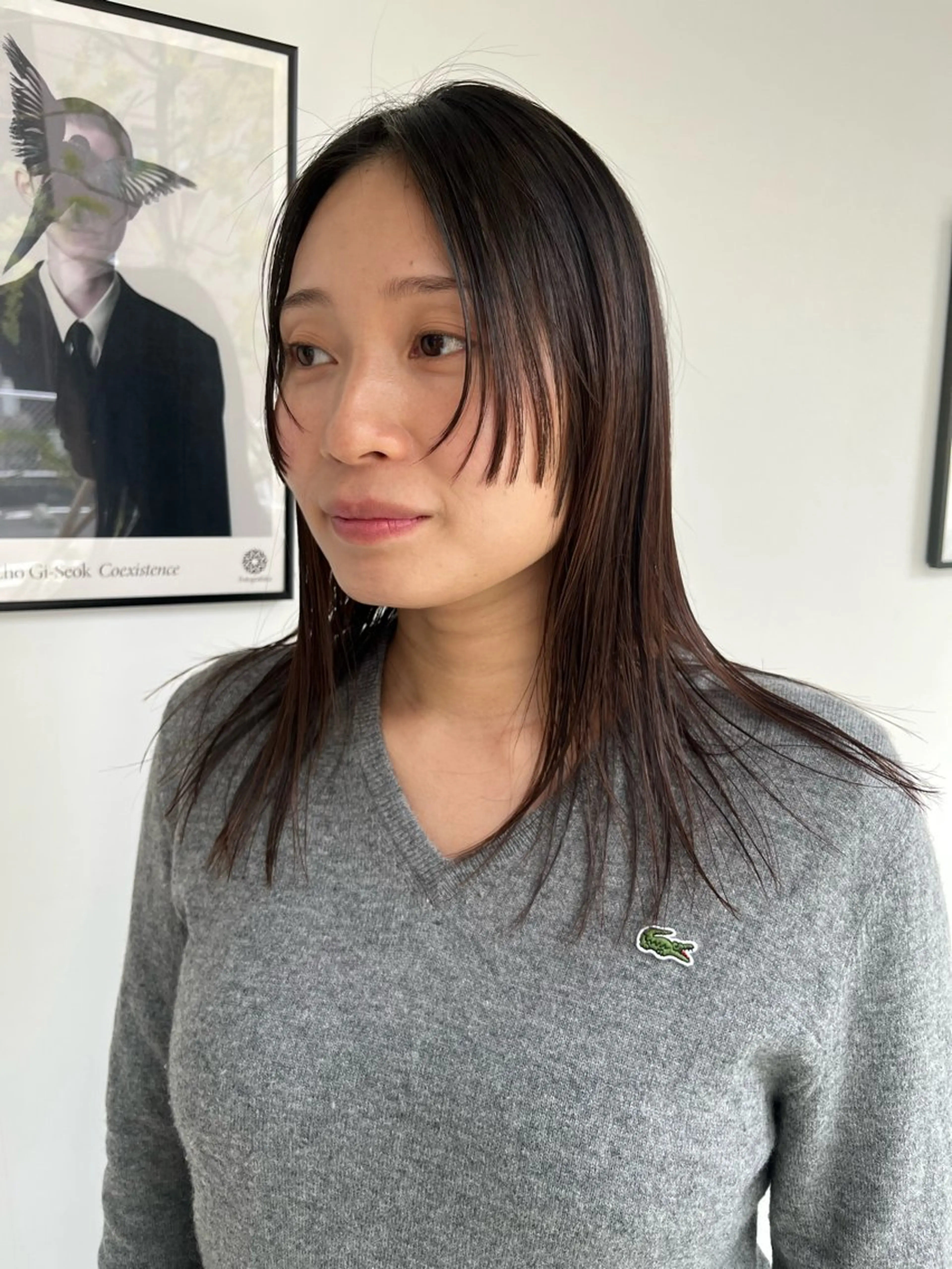 セミロング 小顔カット カット ヘアカラー heir studio Baretta所属・山本 銀次郎のヘアスタイル