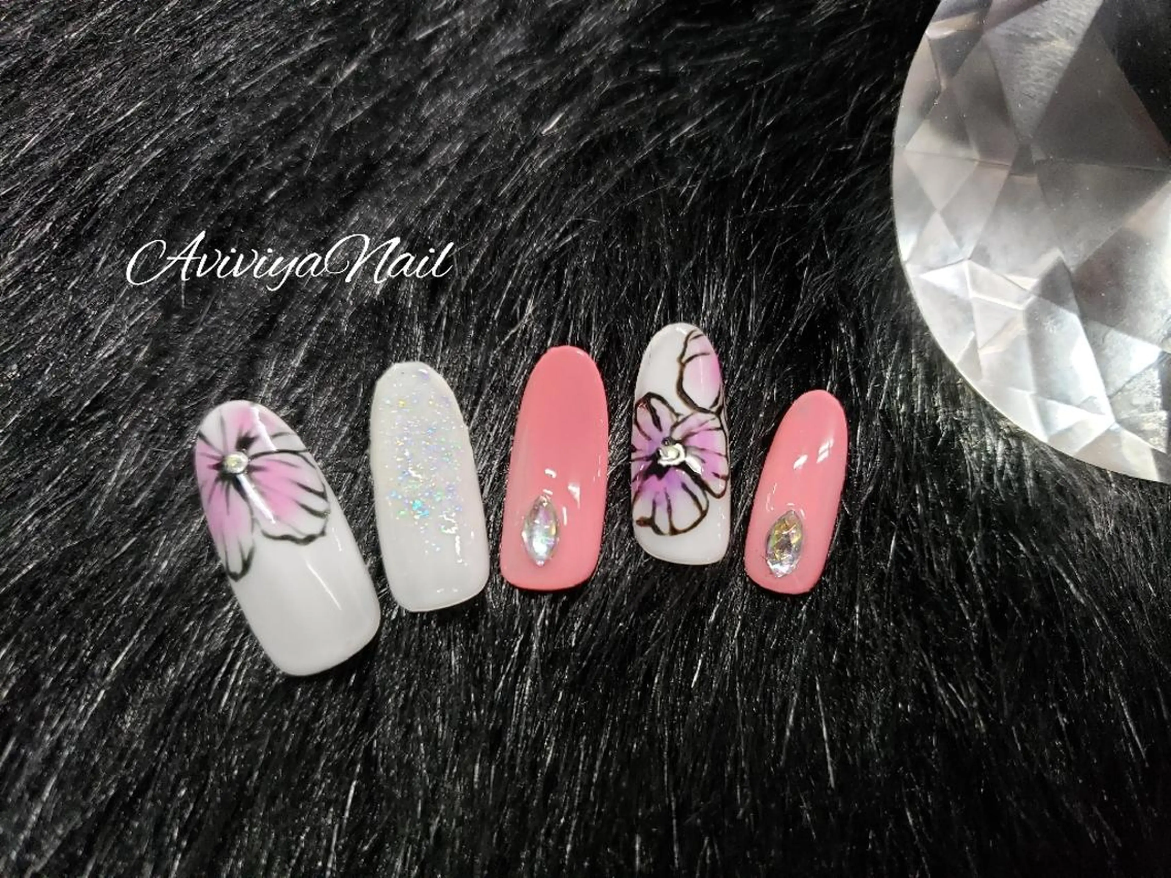ネイル フラワーネイル AviviyaNail所属・kubo ayaのネイルデザイン