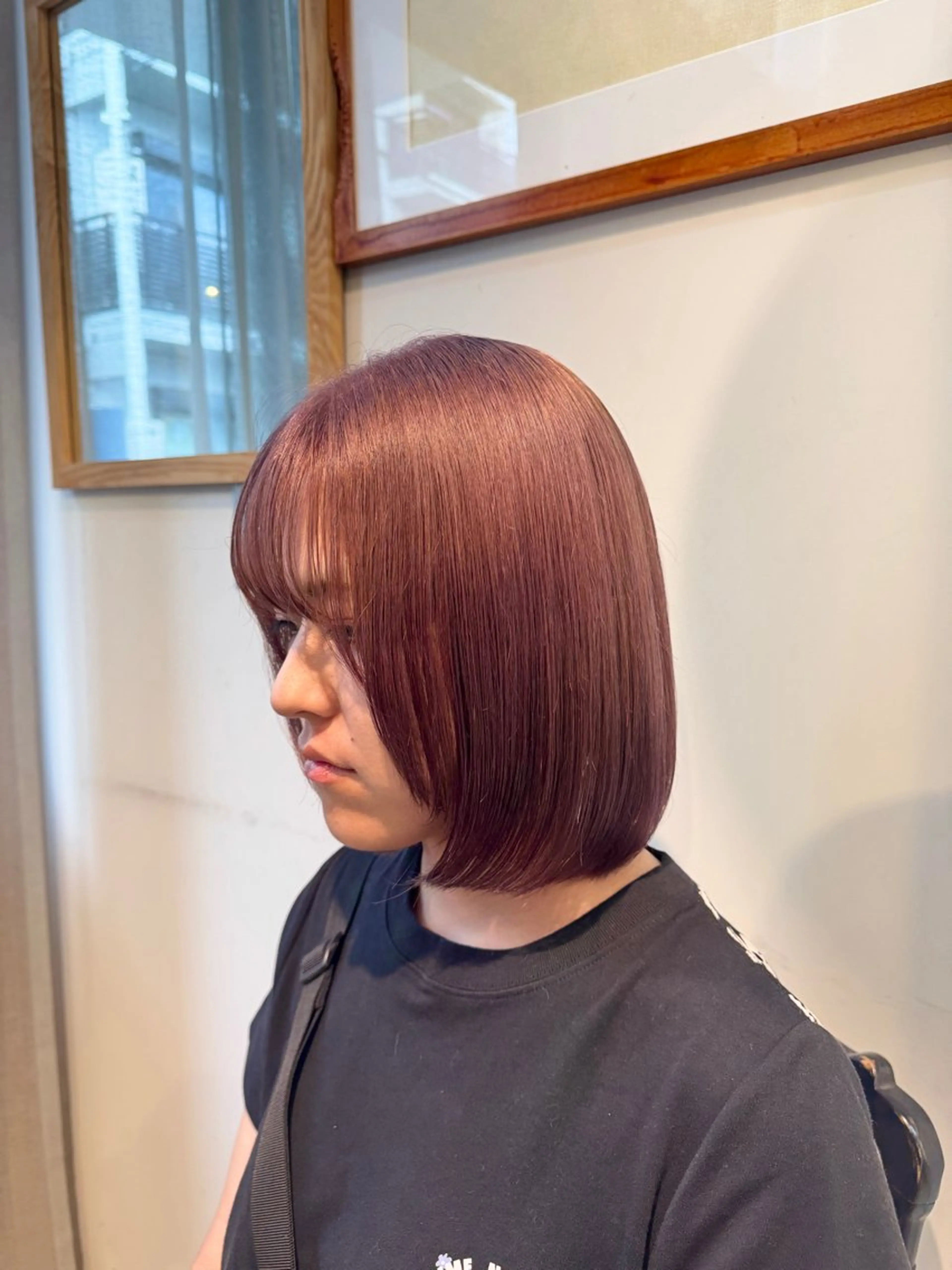 ミディアム カラー 透明感カラー/ハイト ーン/メイク/umiのヘアスタイル