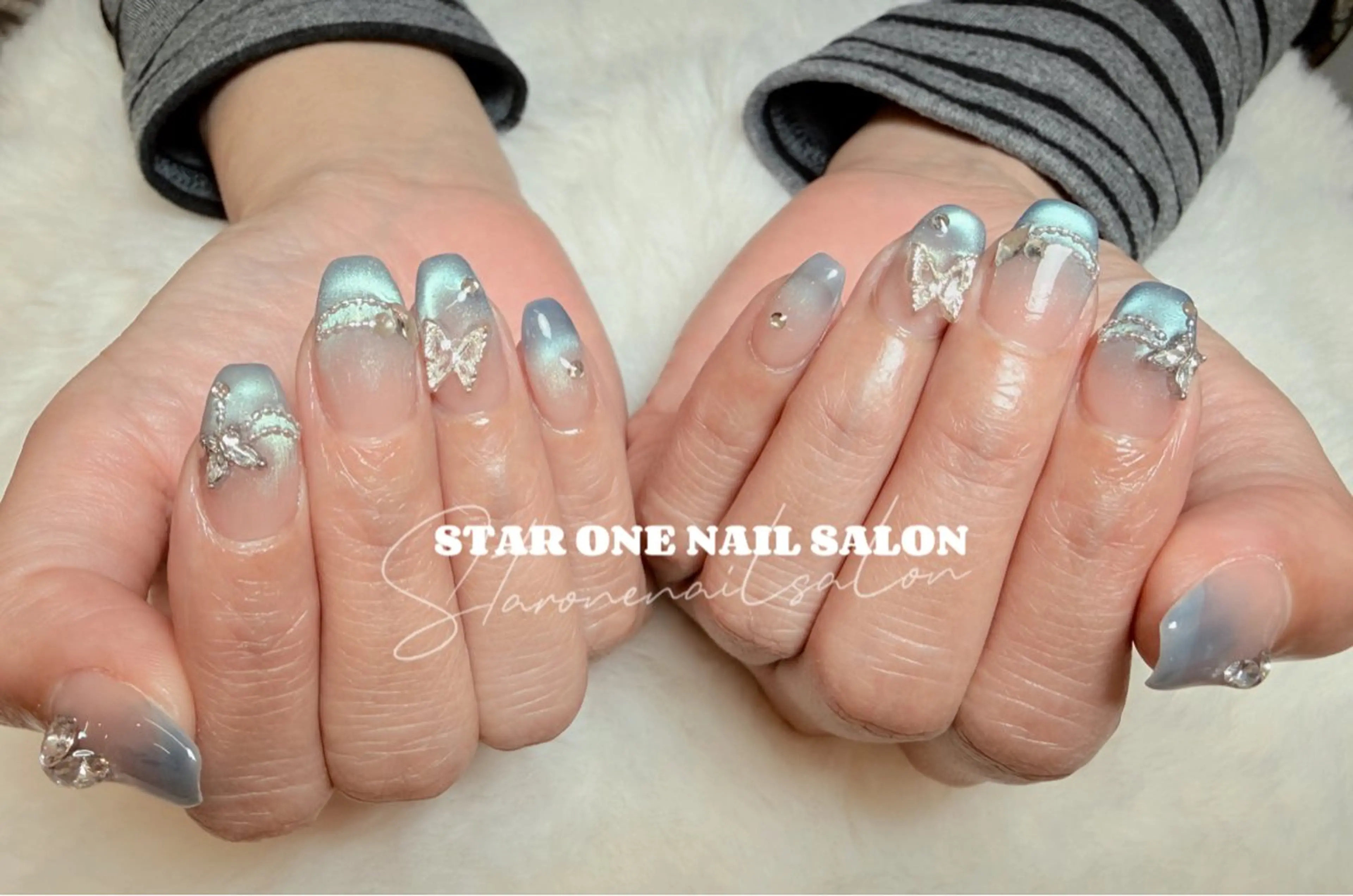 ネイル ハンドネイル 星 あみのネイルデザイン