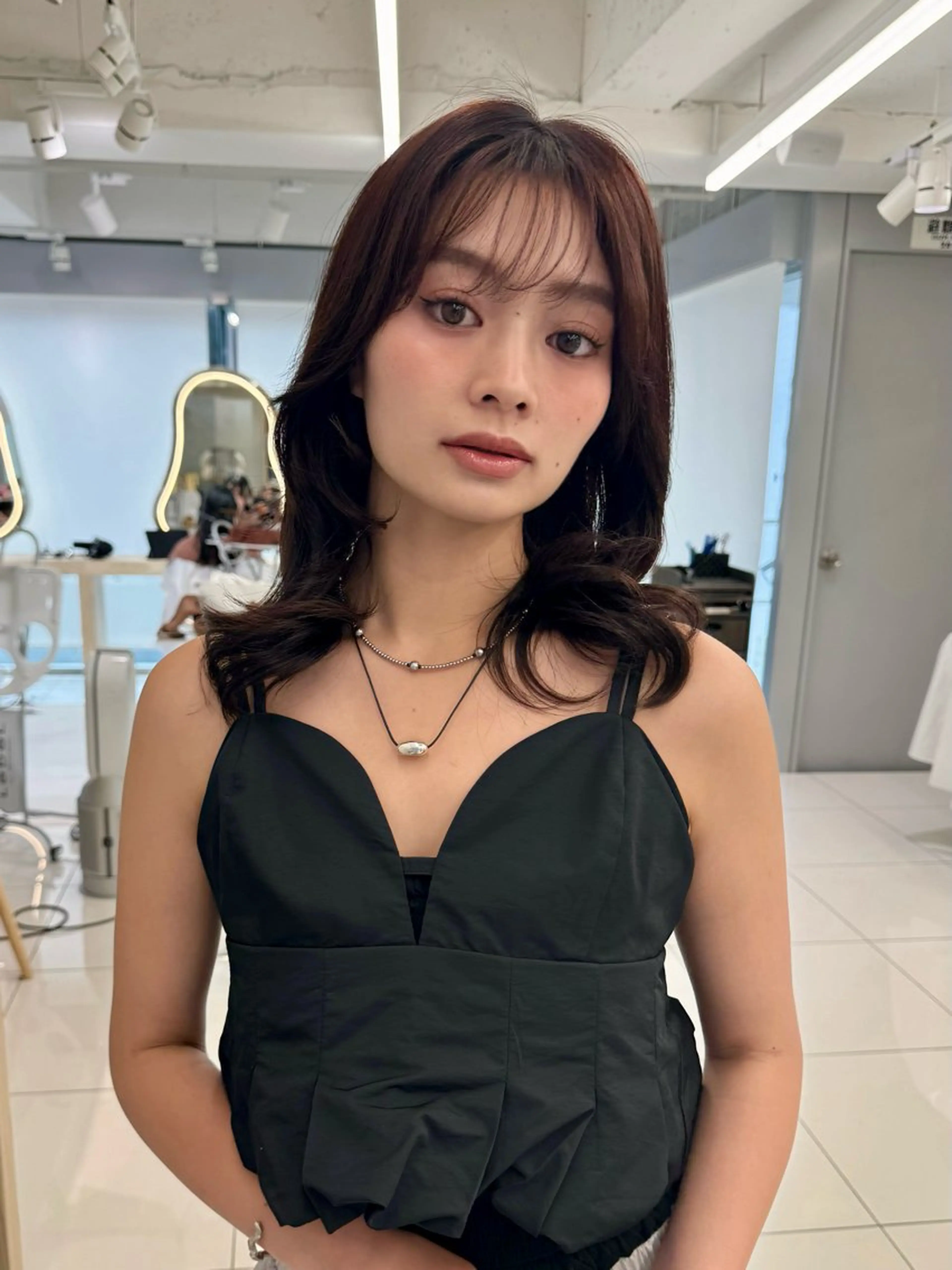 ロング レイヤー/韓国/ 顔周り/しんやのヘアスタイル