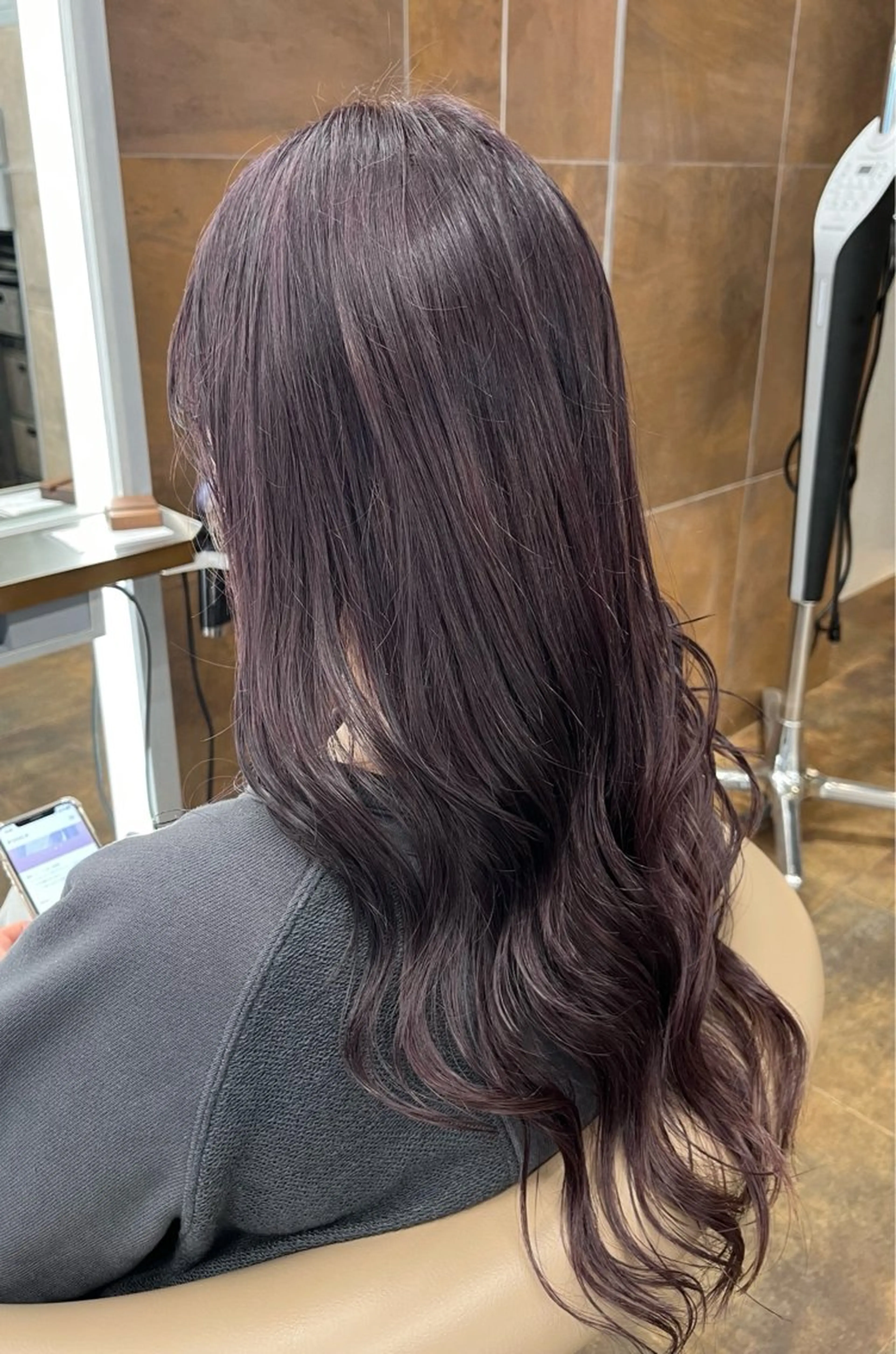 ロング ピンクラベンダー shalu 平塚店所属・古川 みえこのヘアスタイル