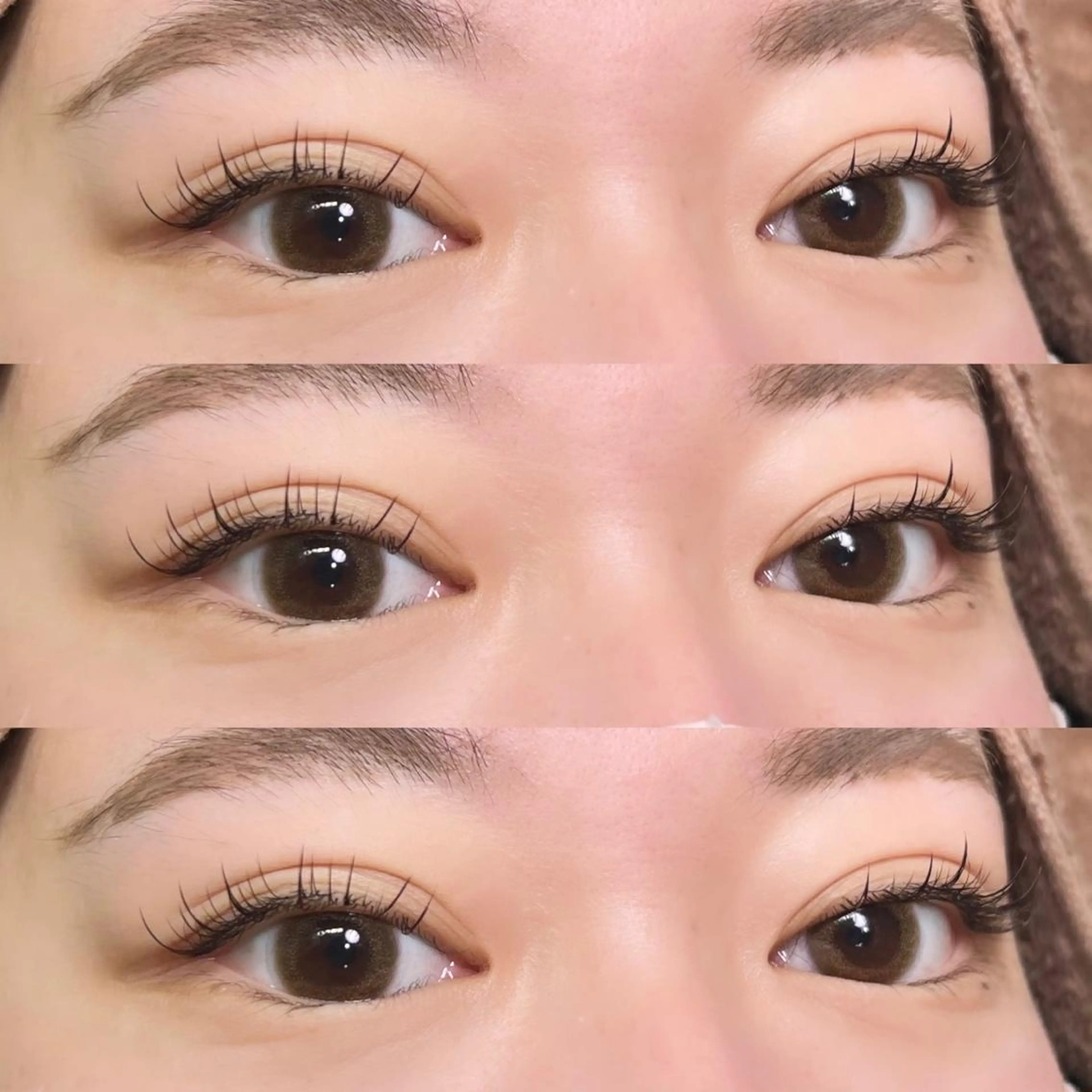 マツエク・マツパ アイブロウ 束感まつ毛 フラットラッシュ パリジェンヌラッシュリフト まつげパーマ 下まつげエクステ マツエク Cherie Kawaguchiのマツエク・マツパデザイン