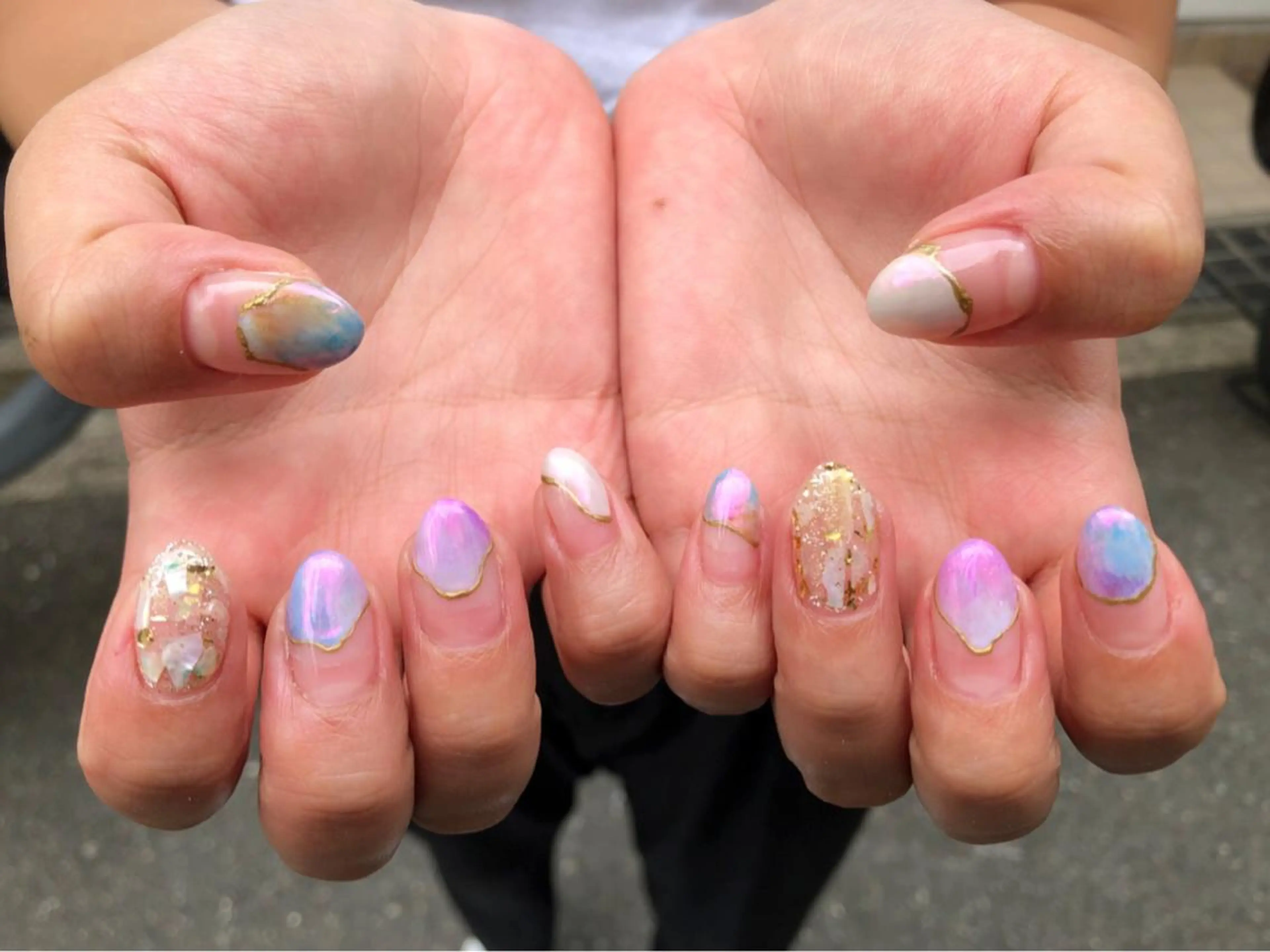 ネイル 夏ネイル 中谷 亜佑美のネイルデザイン