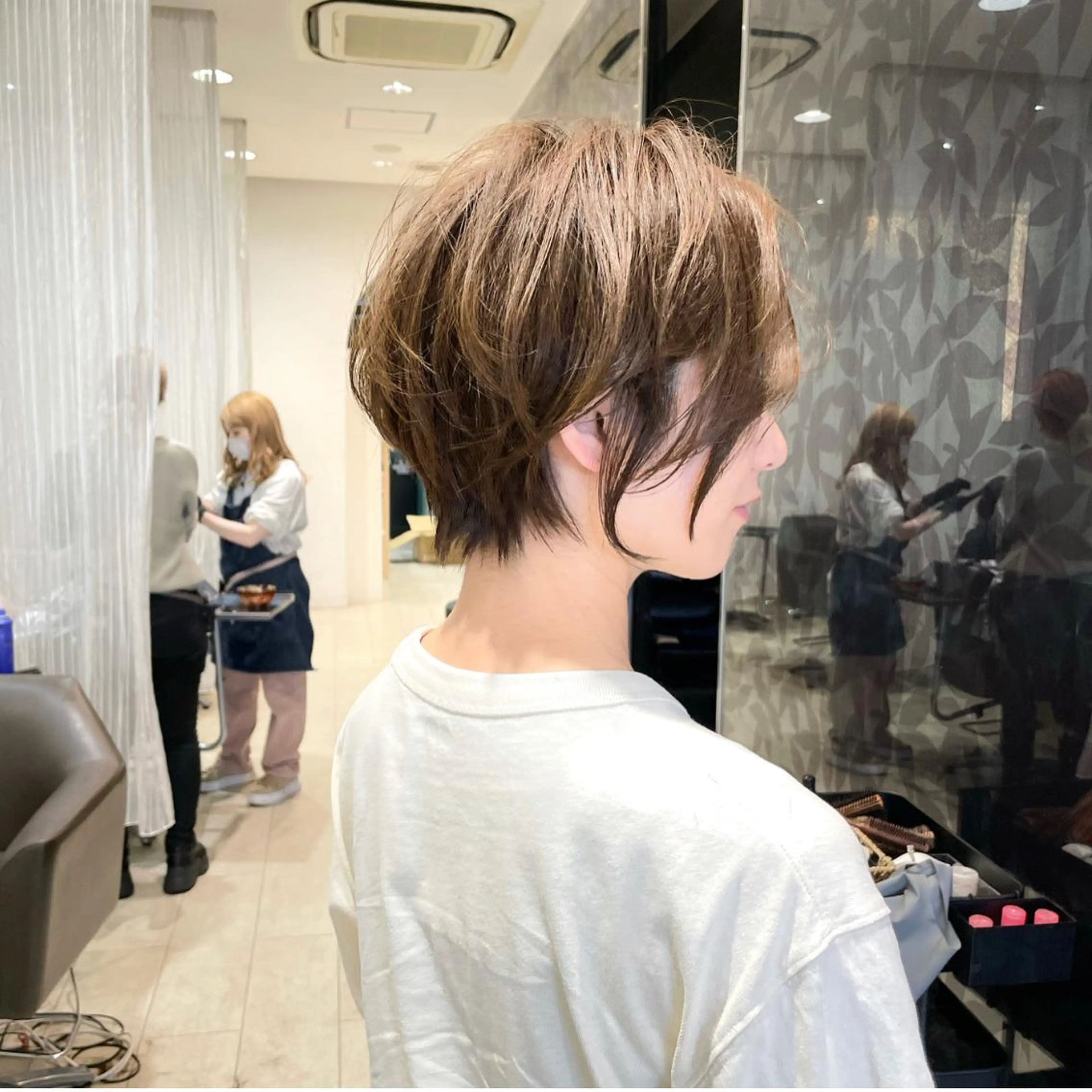 ショート 韓国レイヤー🇰🇷 ReLien西大寺店のヘアスタイル