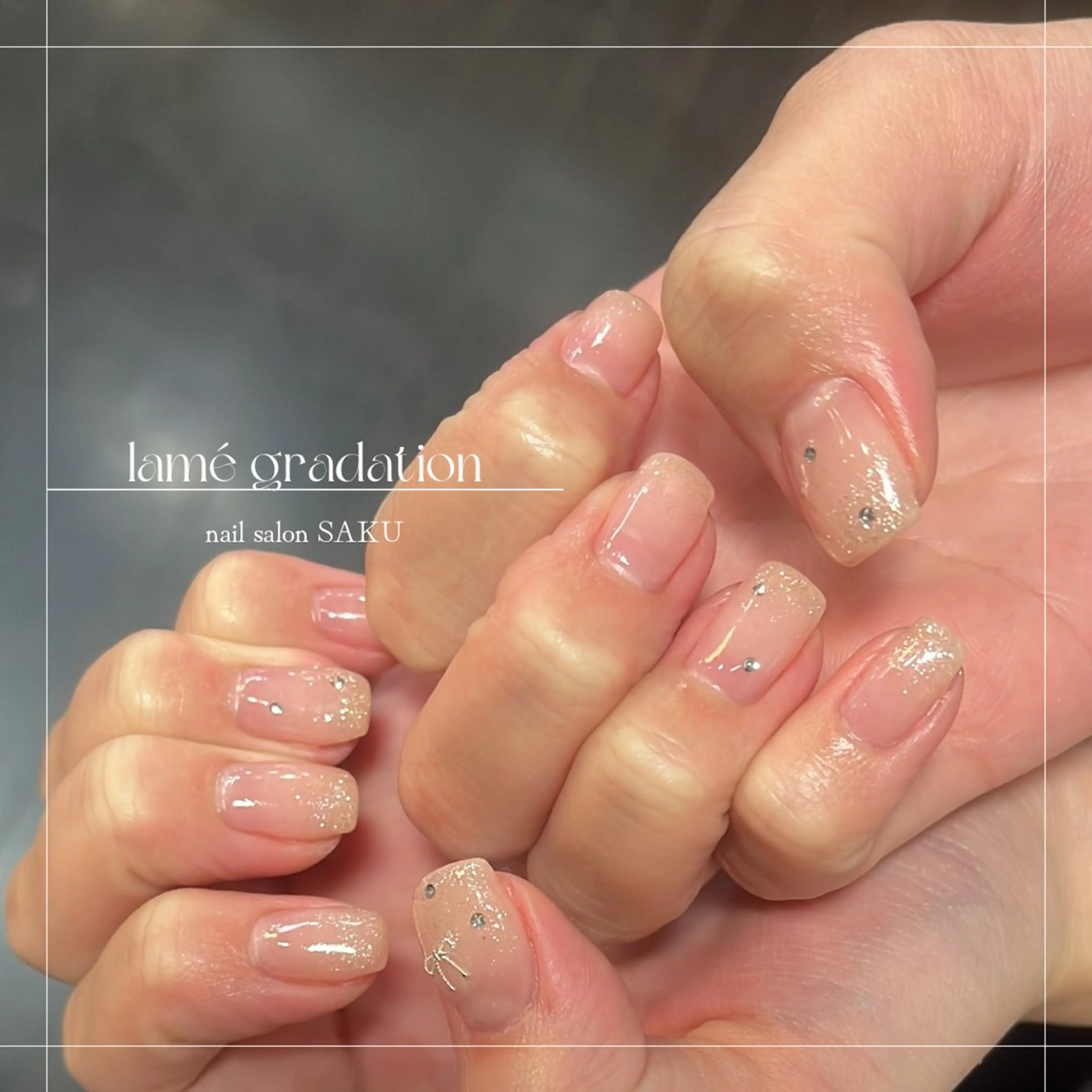ネイル ニュアンスネイル シンプルネイル ハンドネイル SAKU  nail[サクネイル]所属・SAKU nail 作島茜のネイルデザイン